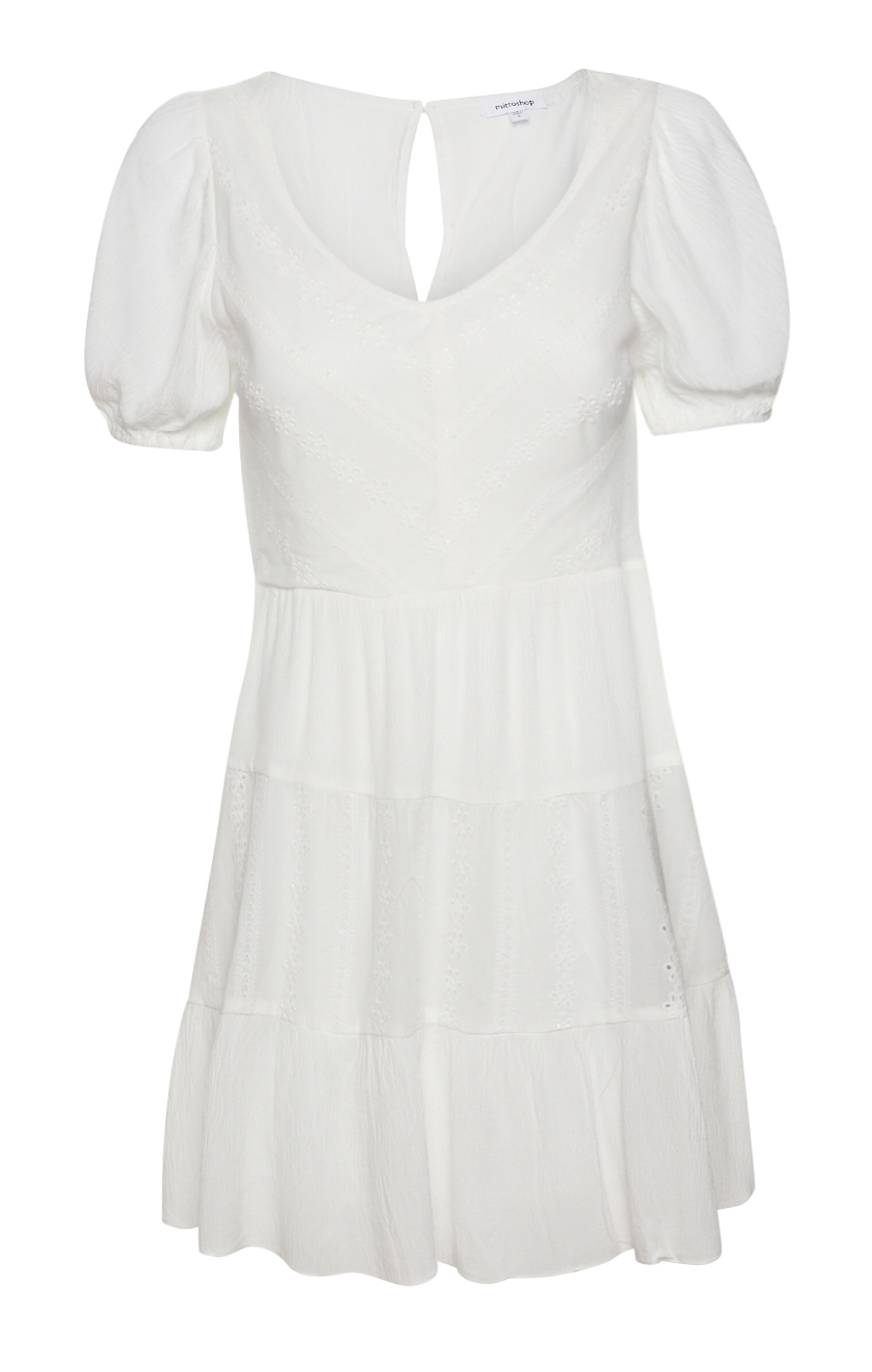 Short Sleeve Eyelet Dress