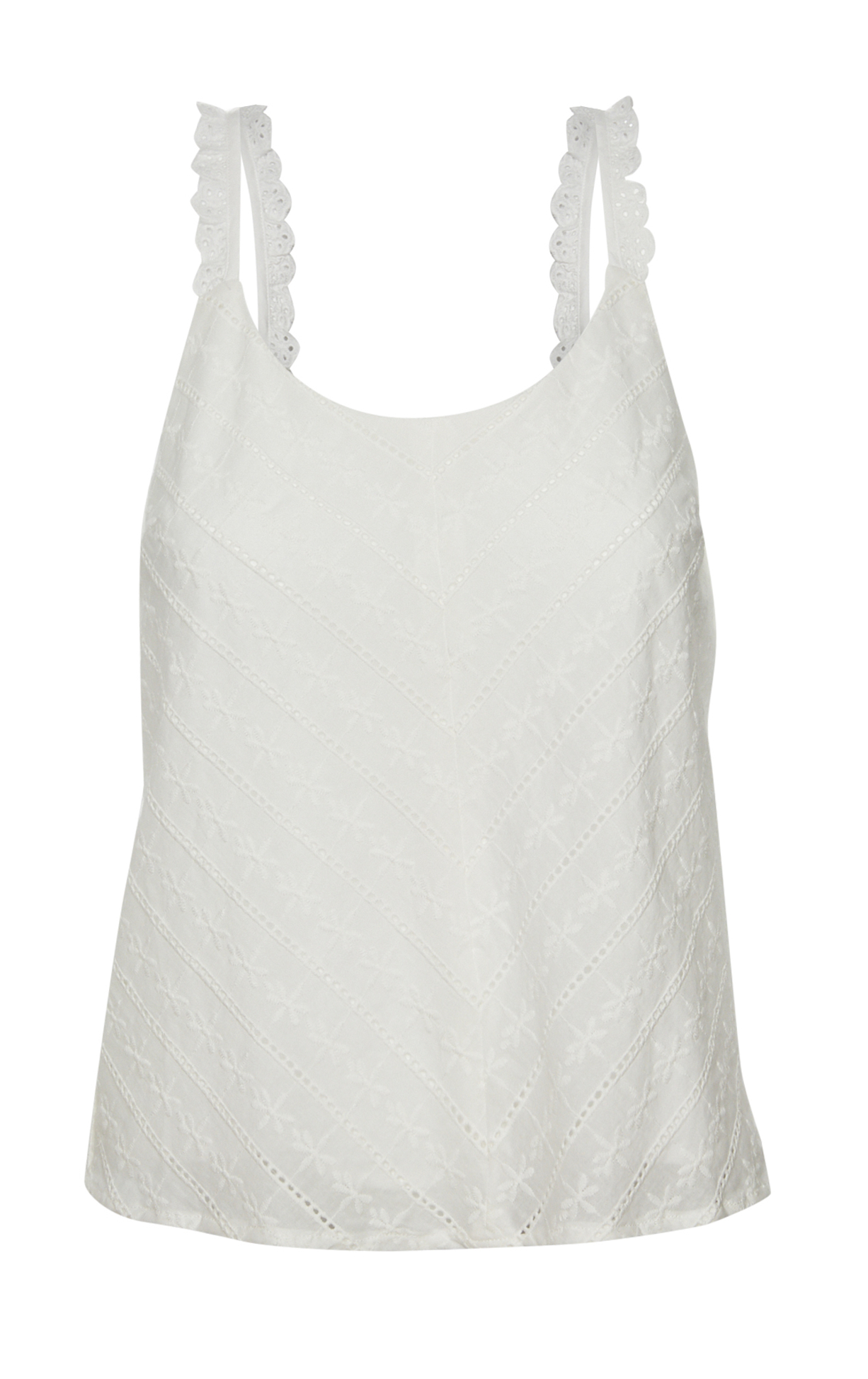 Sleeveless Eyelet Tank