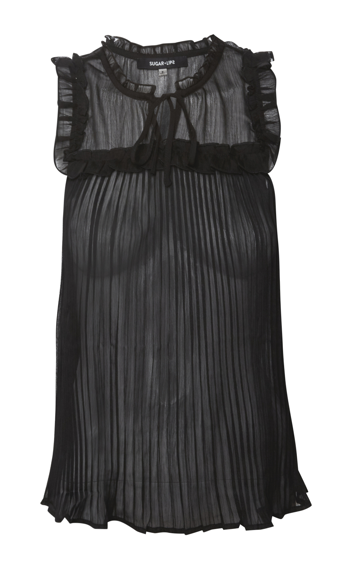 Sheer Pleated Tank