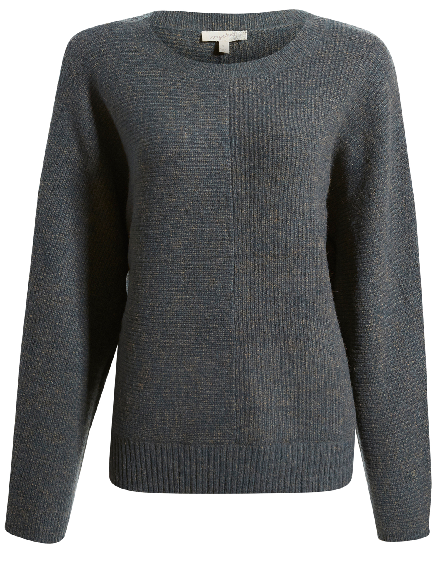 Ribbed Contrast Pullover