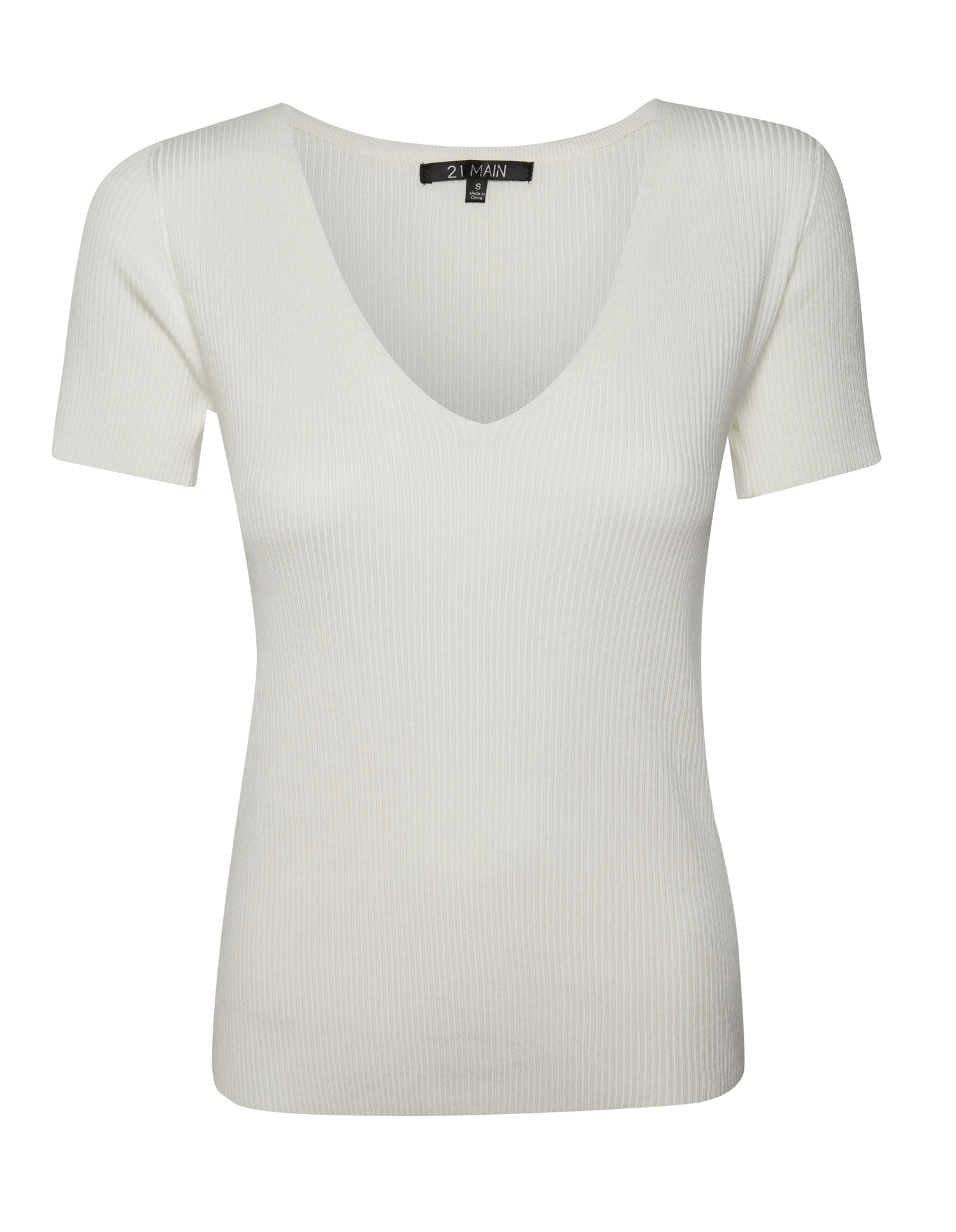 V Neck Fitted T-Shirt