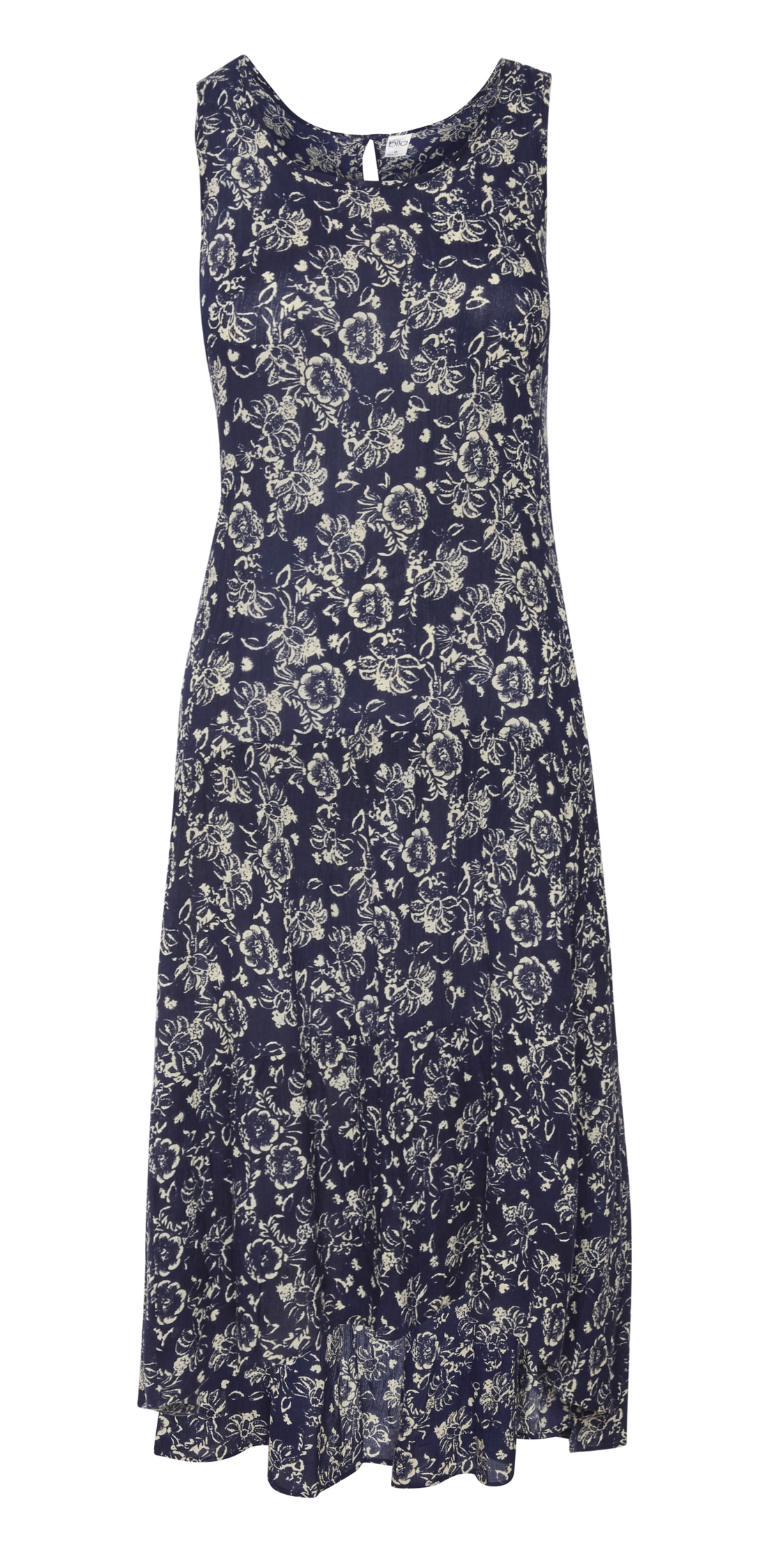Bila Printed High Low Sleeveless Dress