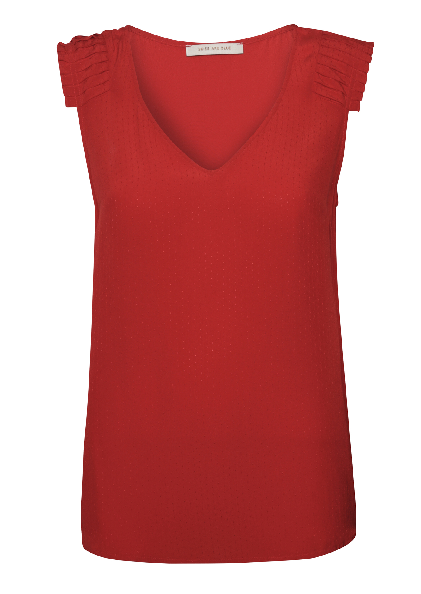 Pleated Shoulder Blouse