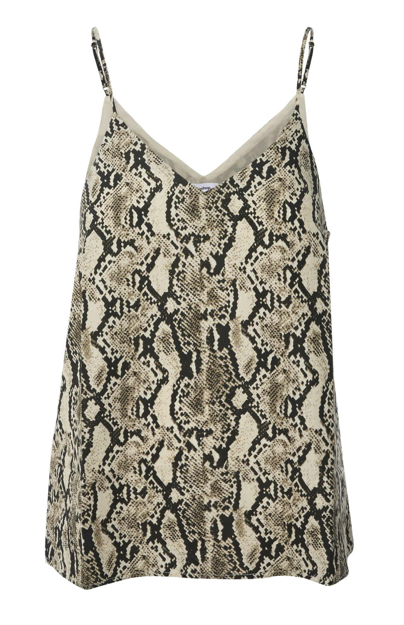 V-Neck Snake Print Tank