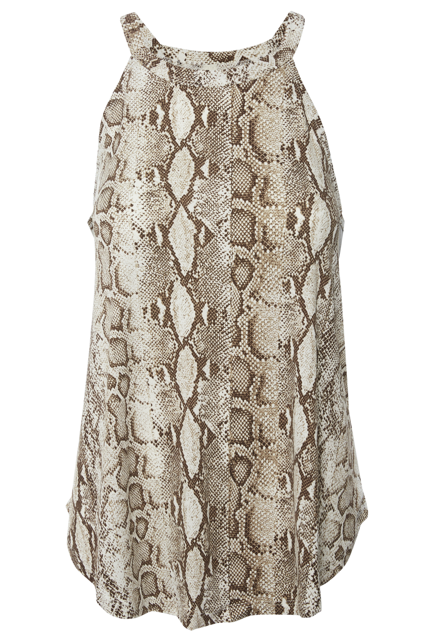 Halter Snake Print Top