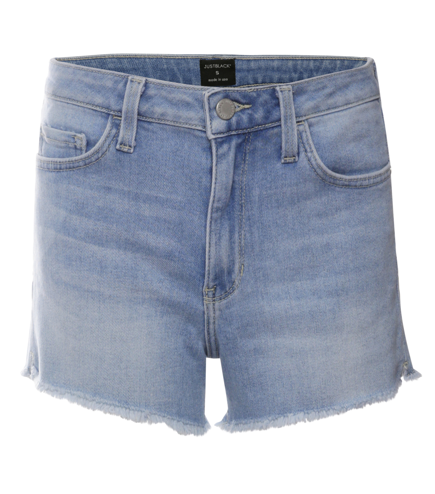 Just Black Frayed Hem Short