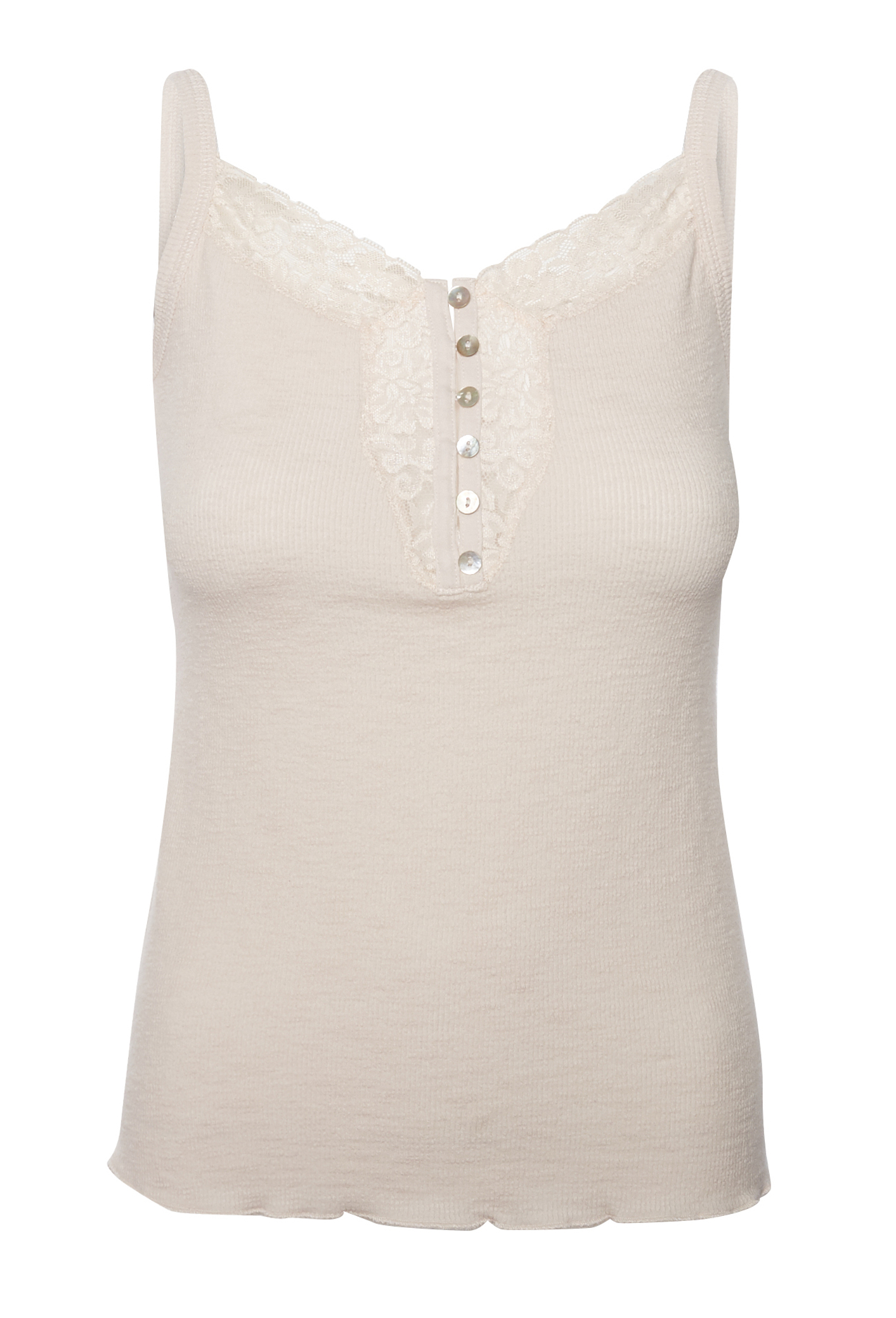 Casual Lace Trim Top