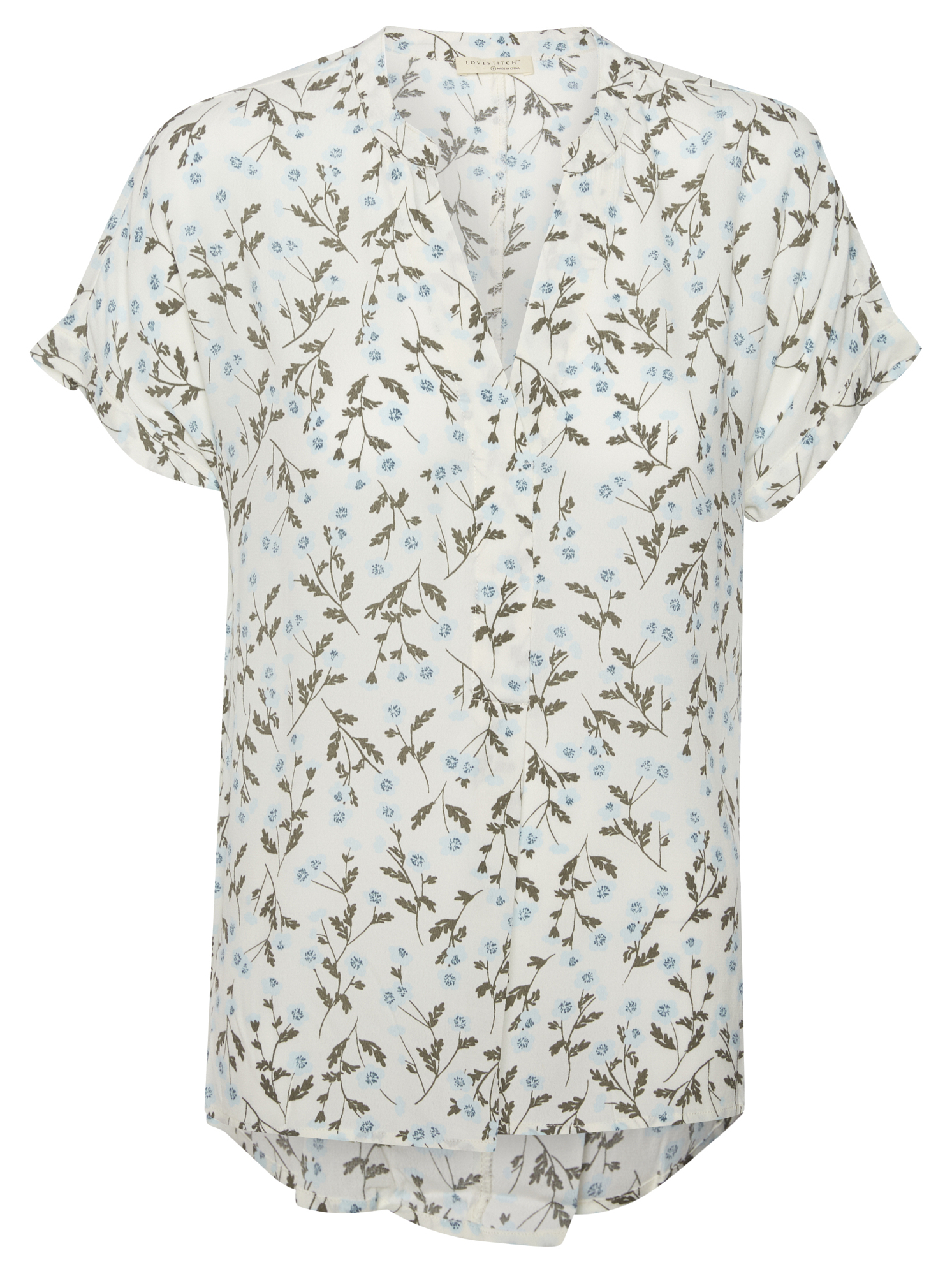 Floral Print Short Sleeve Top
