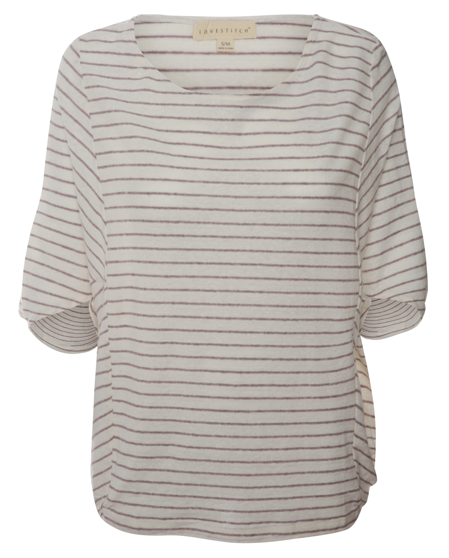 Stripe Dolman Sleeve Top