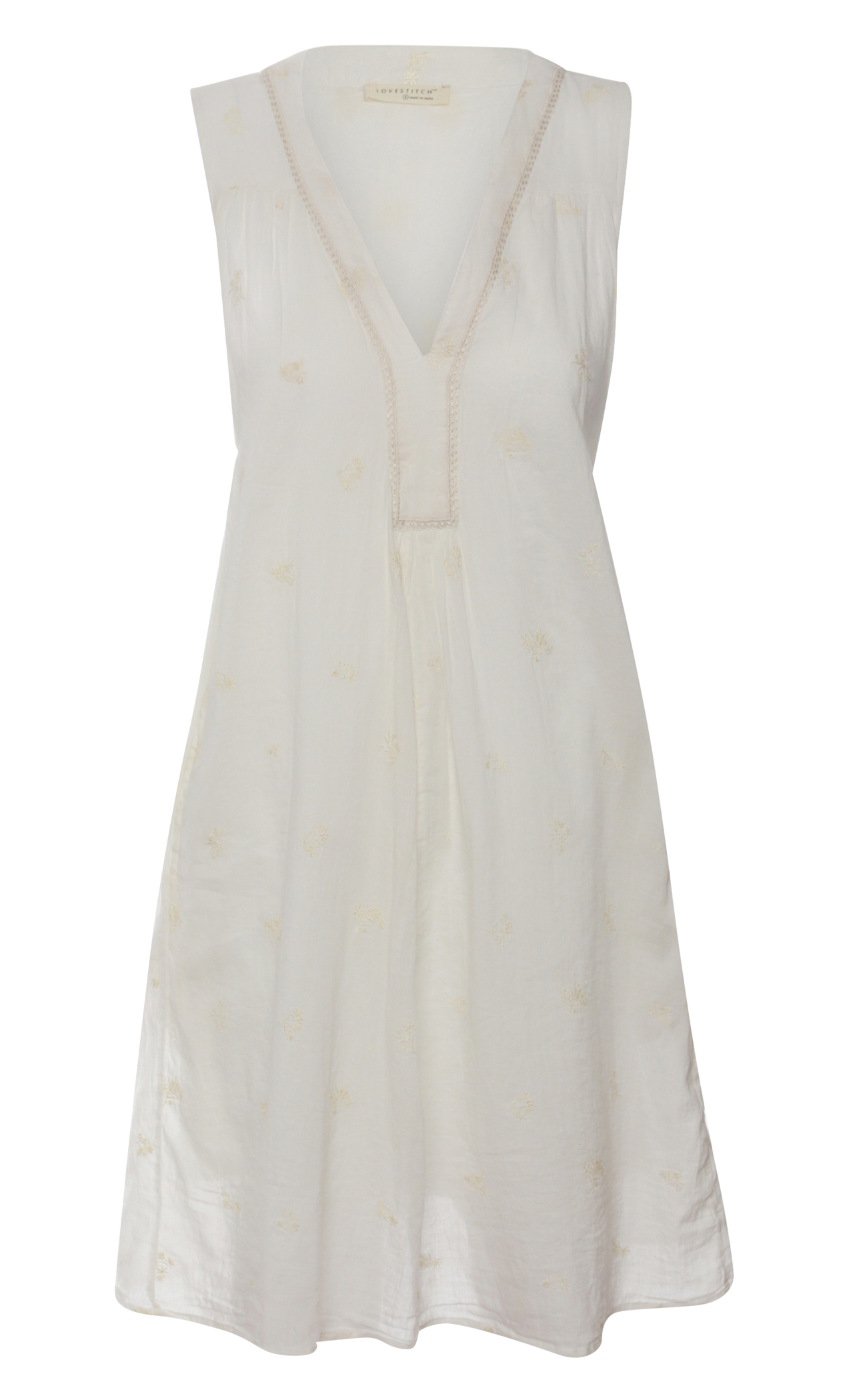 Floral Embroidered Mini Dress
