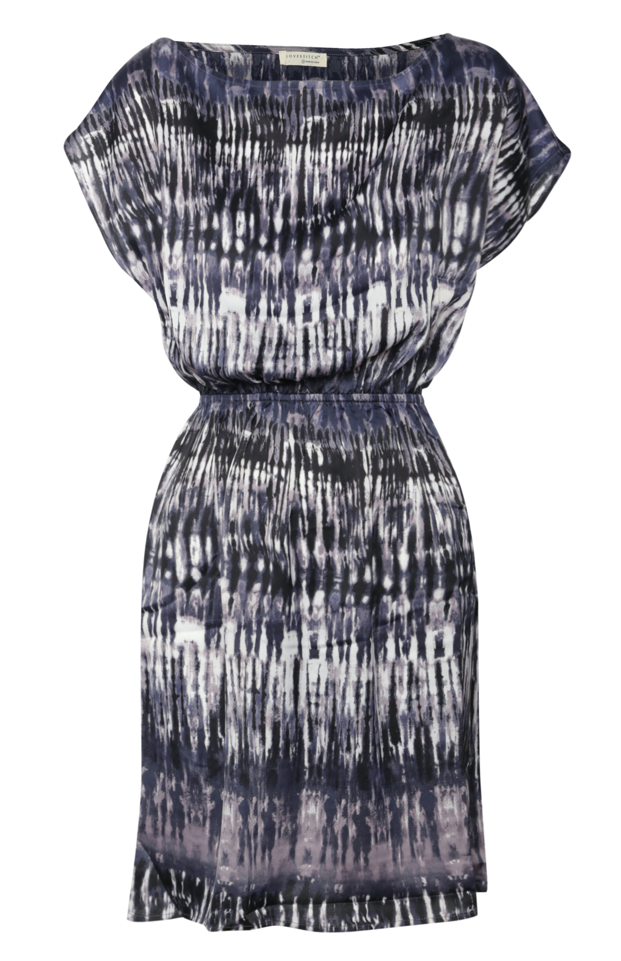 Tie Dye Boatneck Mini Dress