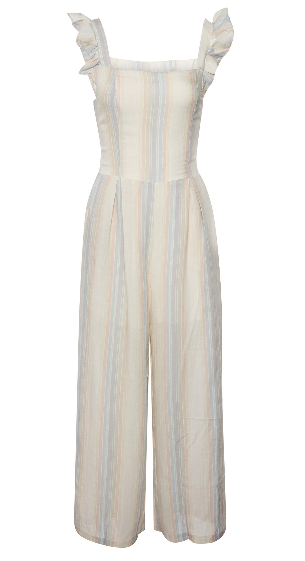 Sleeveless Striped Jumpsuit