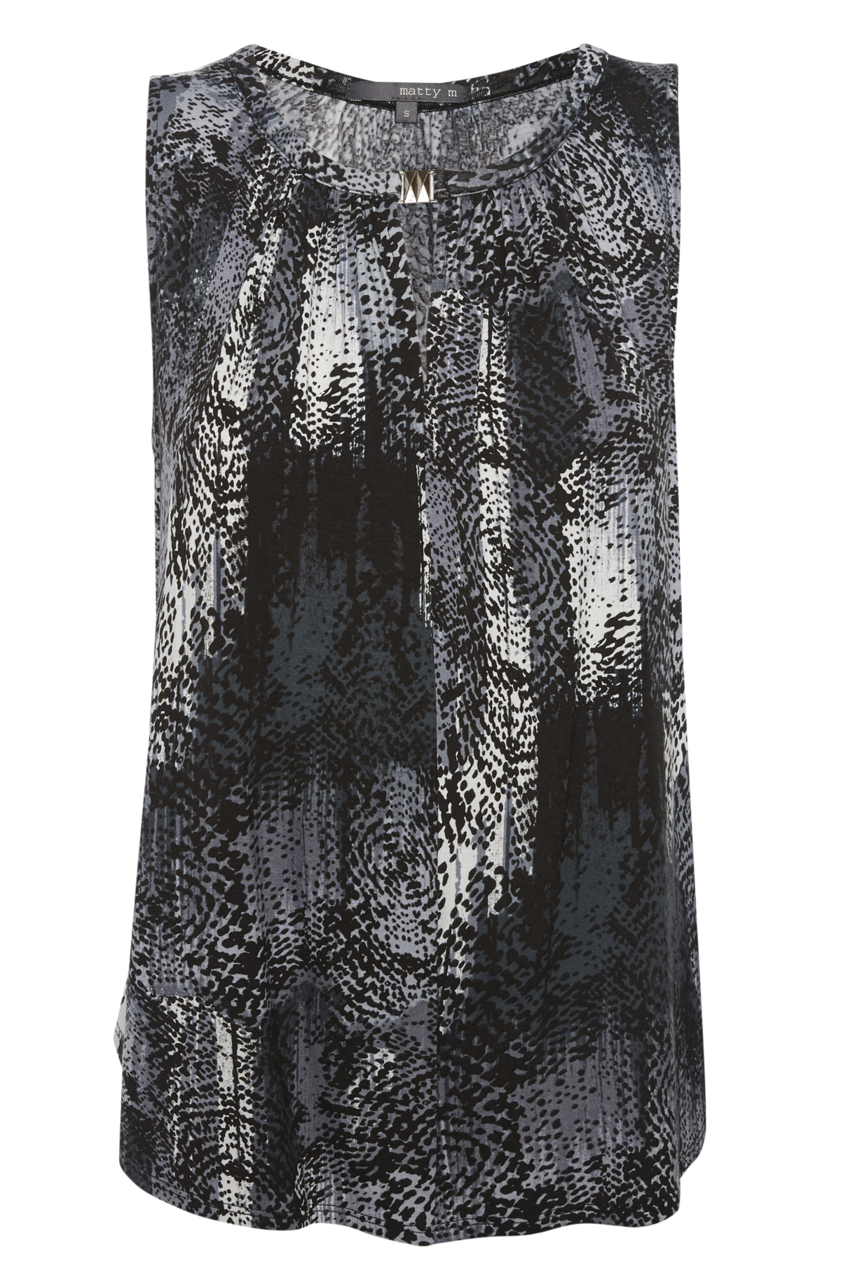 Matty M Printed Sleeveless Top