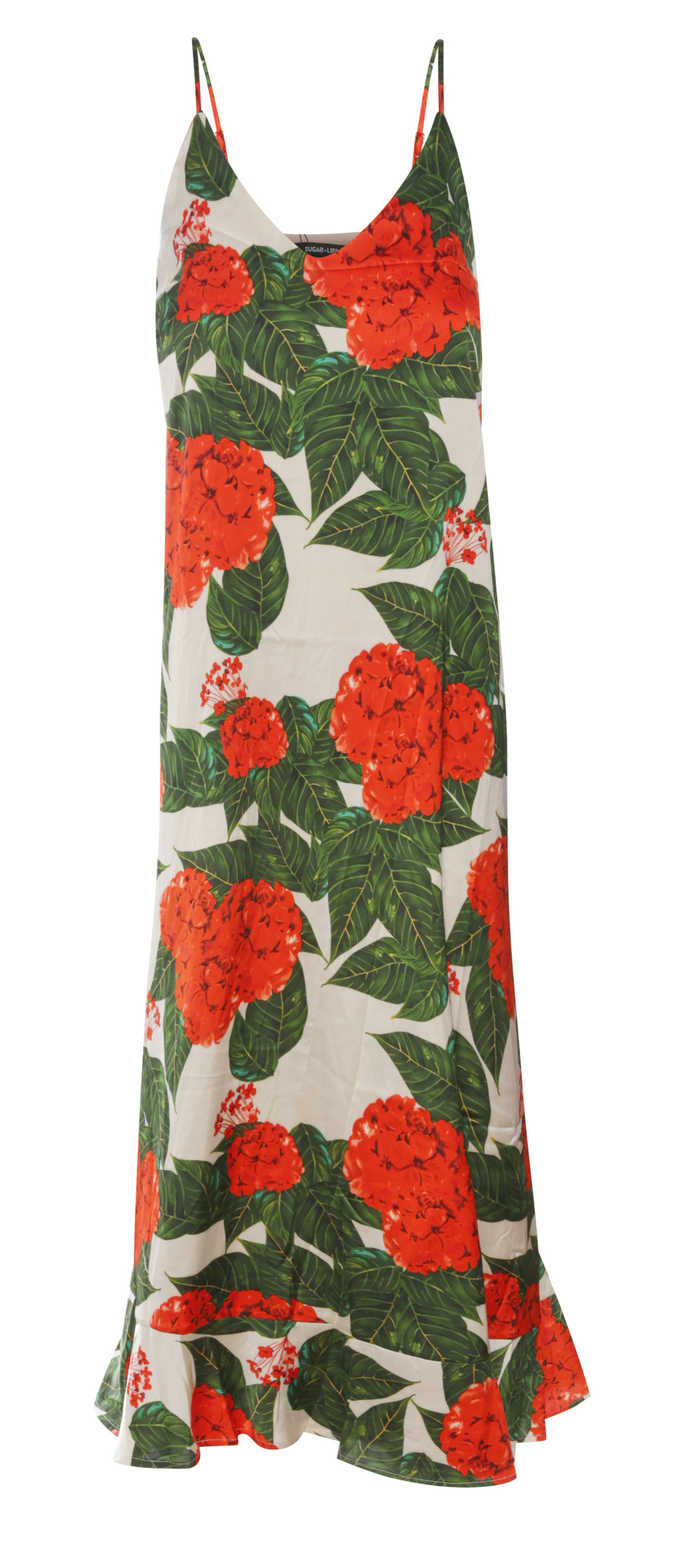 Printed Midi Slip Dress