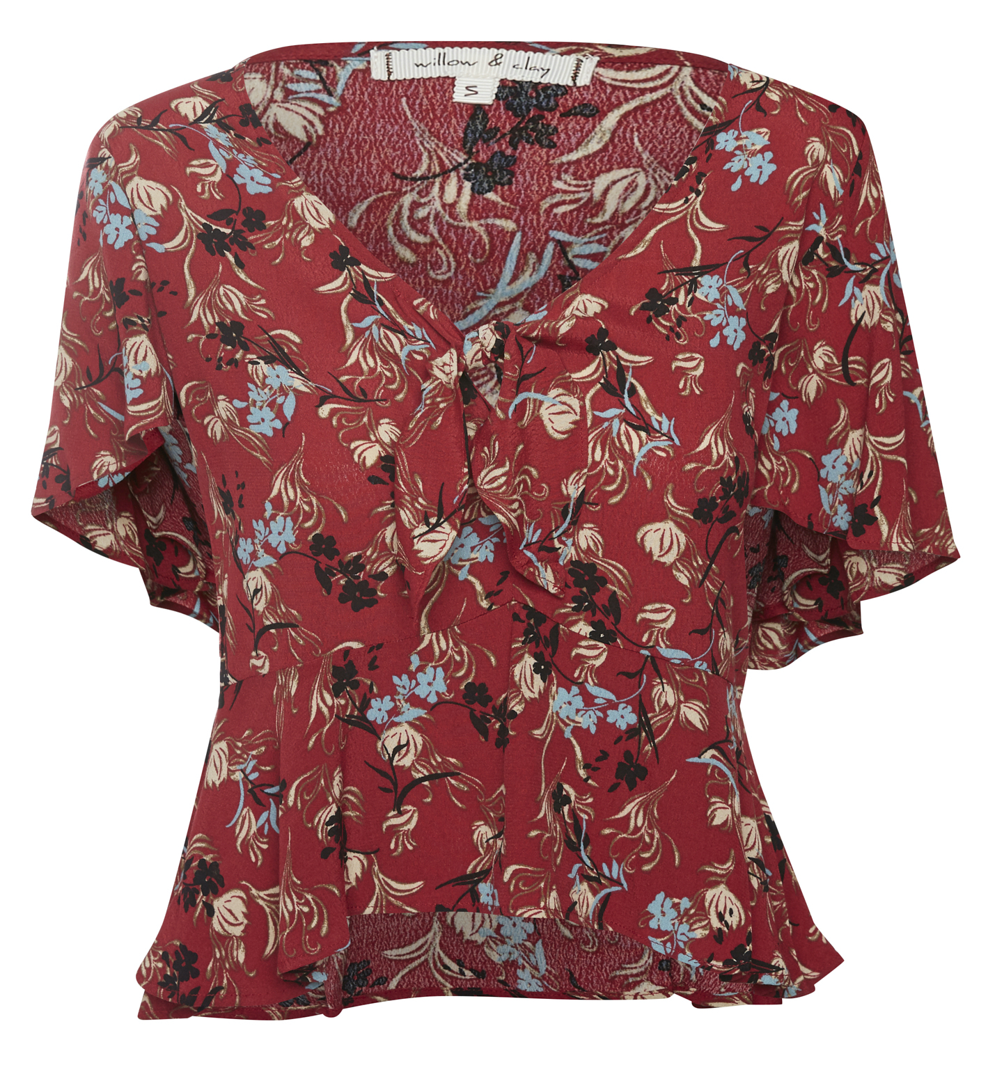 Willow & Clay Short Sleeve Printed Top