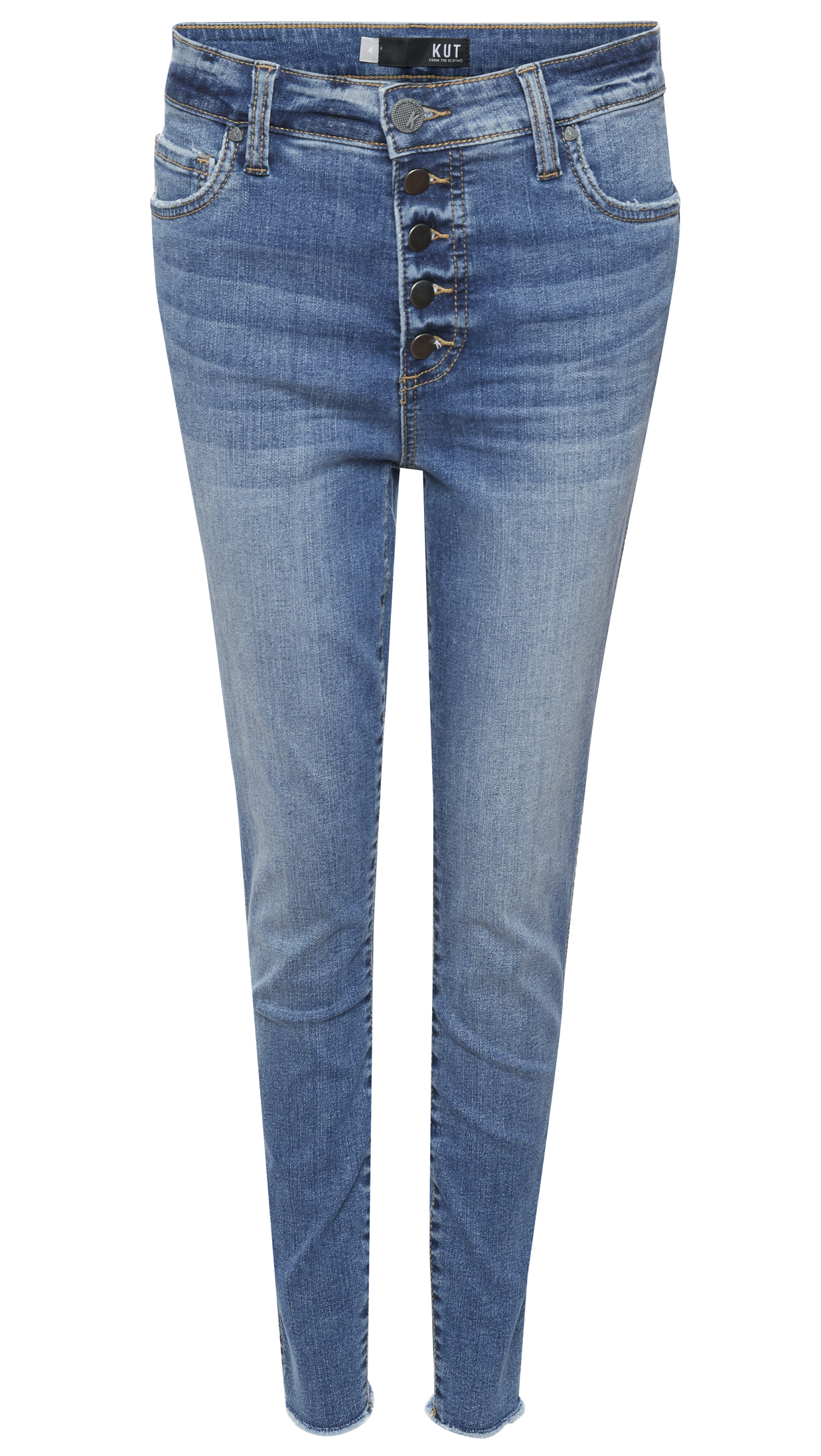 Kut from the Kloth High Rise Raw Hem Skinny