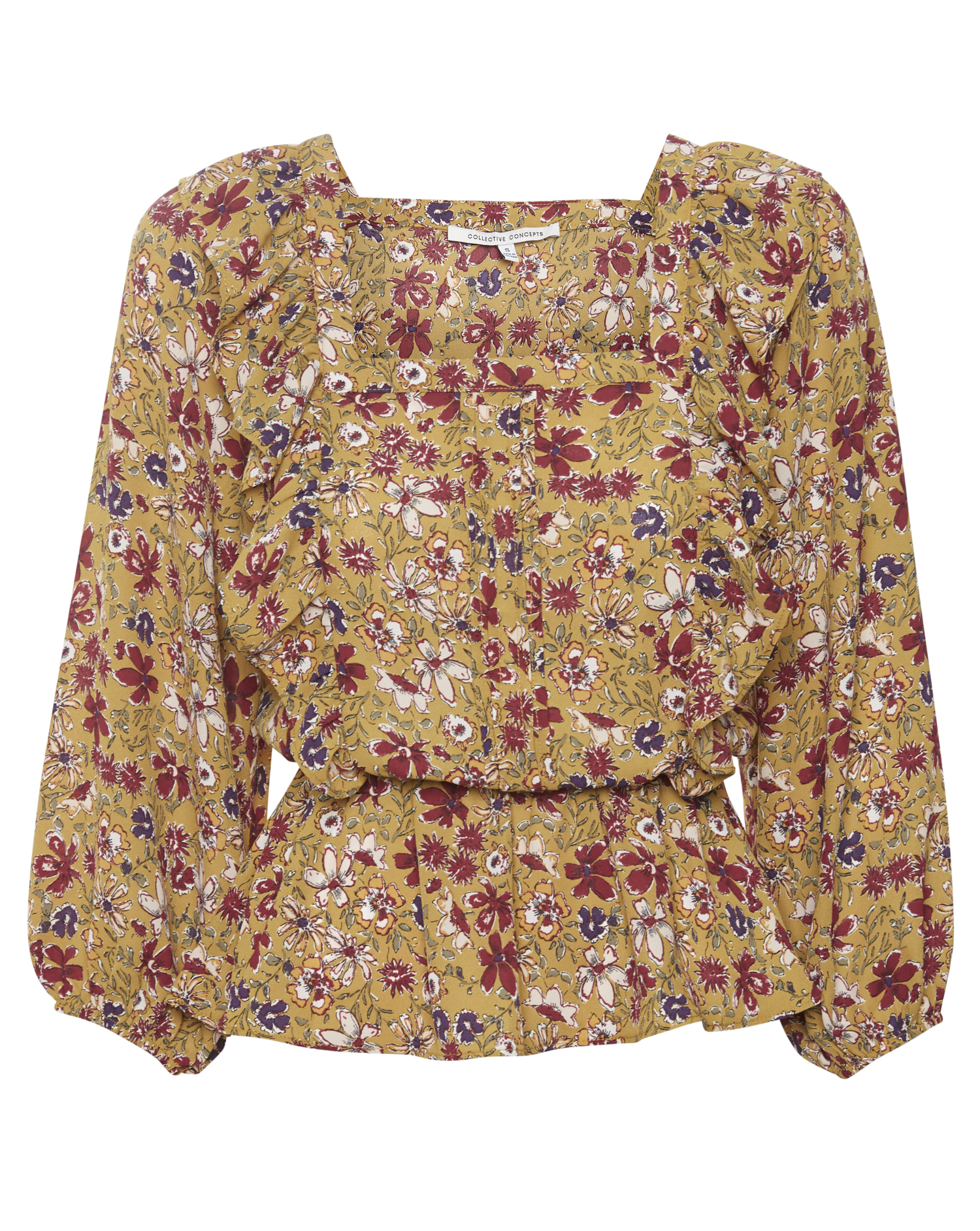 Collective Concepts 3/4 Sleeve Floral Blouse