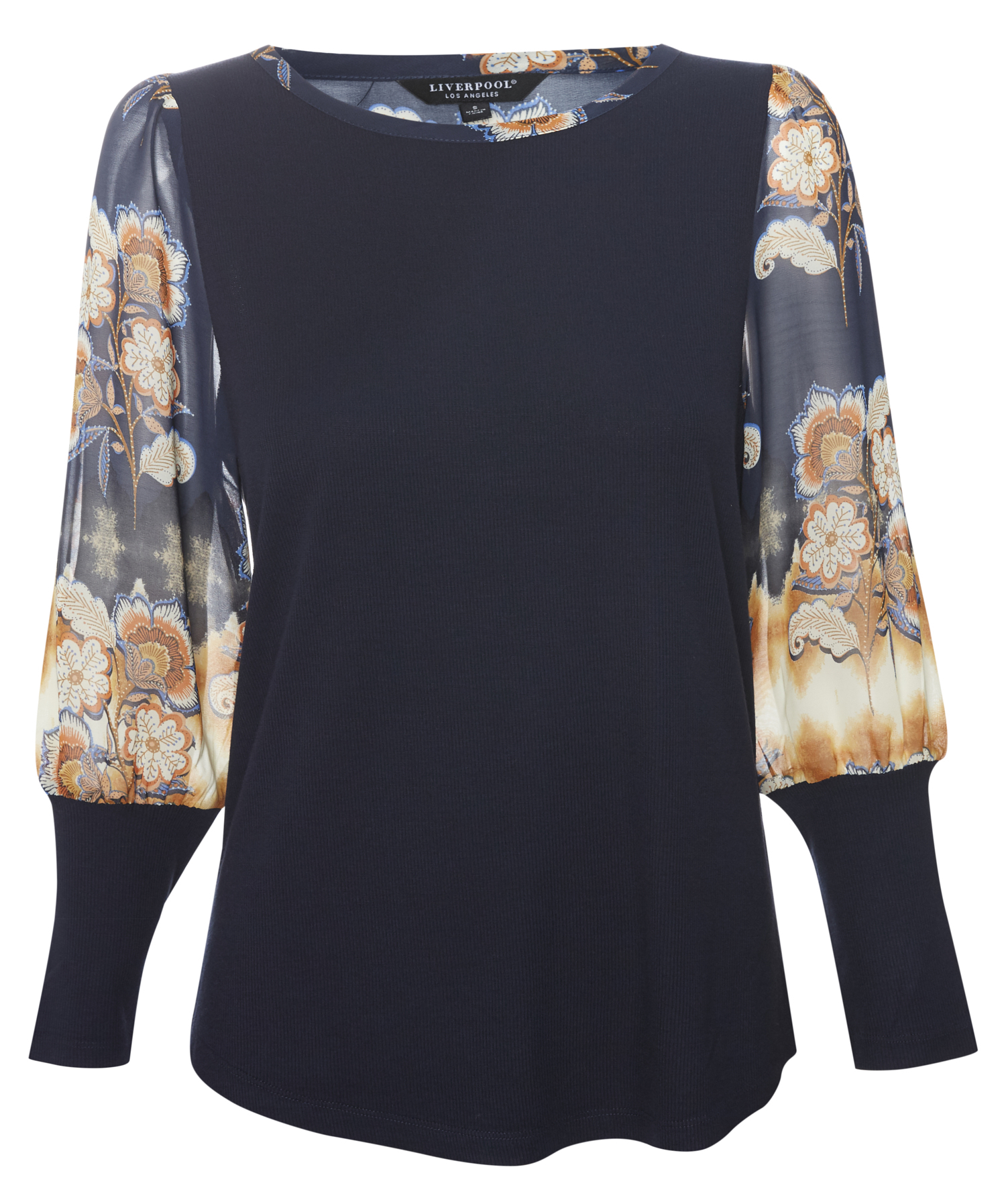 Liverpool Contrast Printed Long Sleeve