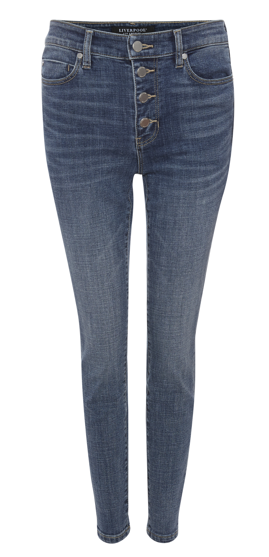 Liverpool Exposed Button Fly Ankle Skinny