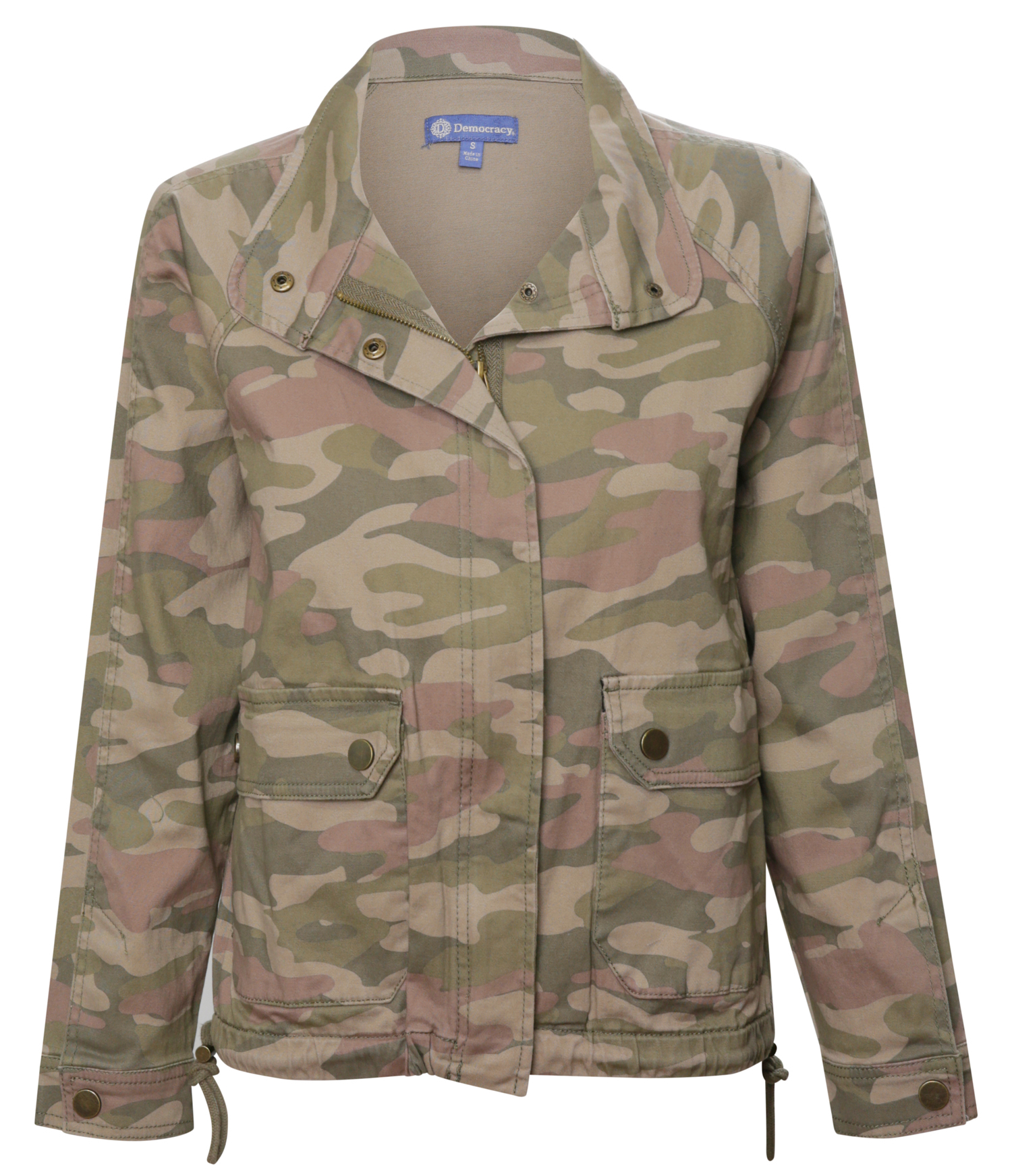Democracy Zip Up Camo Jacket