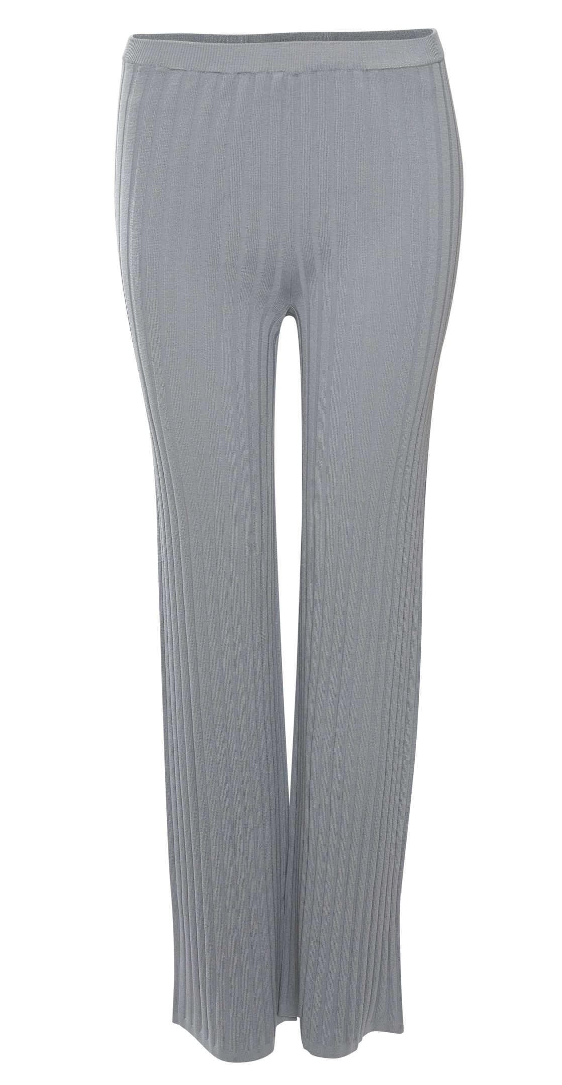 High Rise Rib Knit Pants