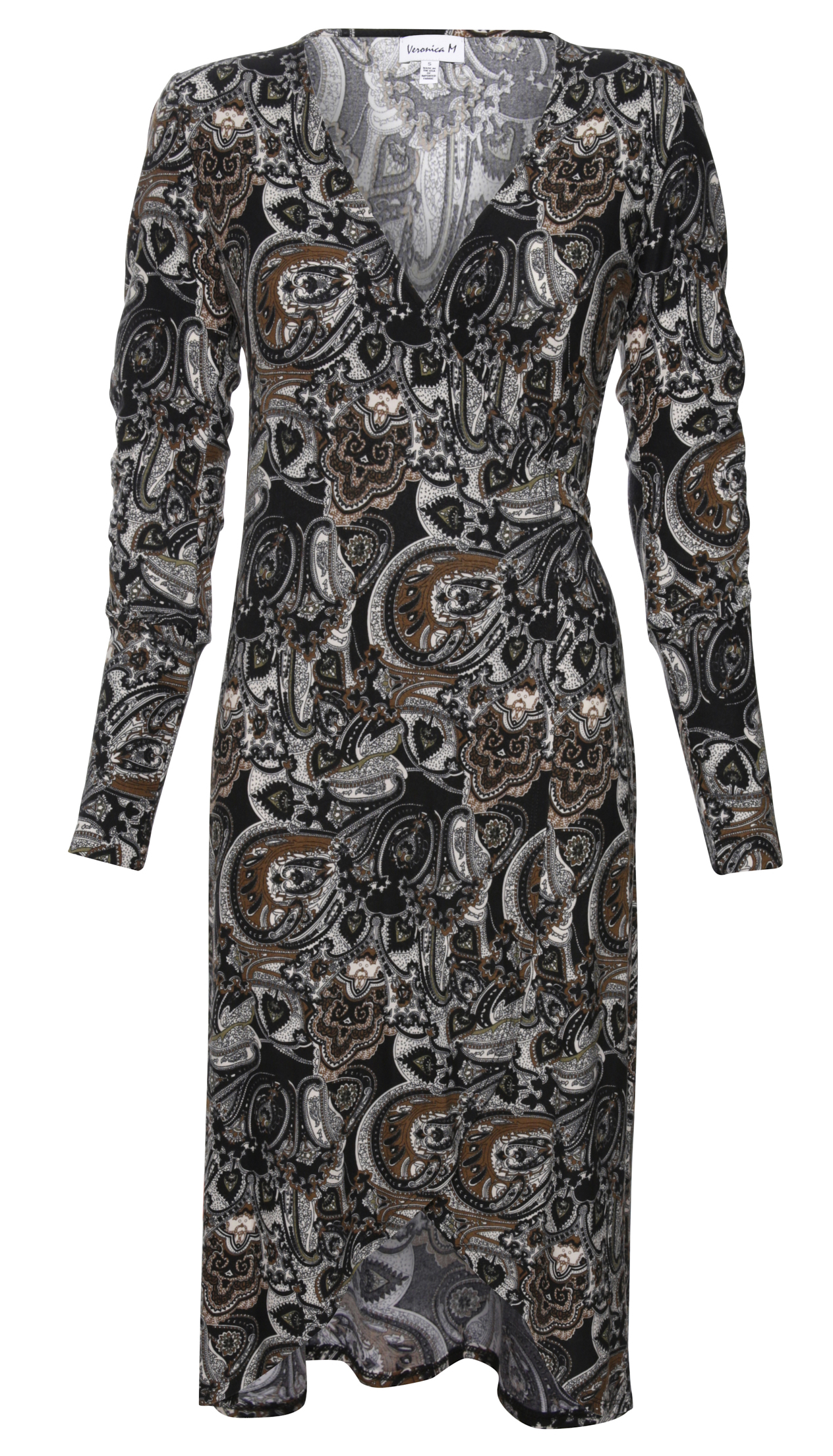 Veronica M Paisley Wrap Dress