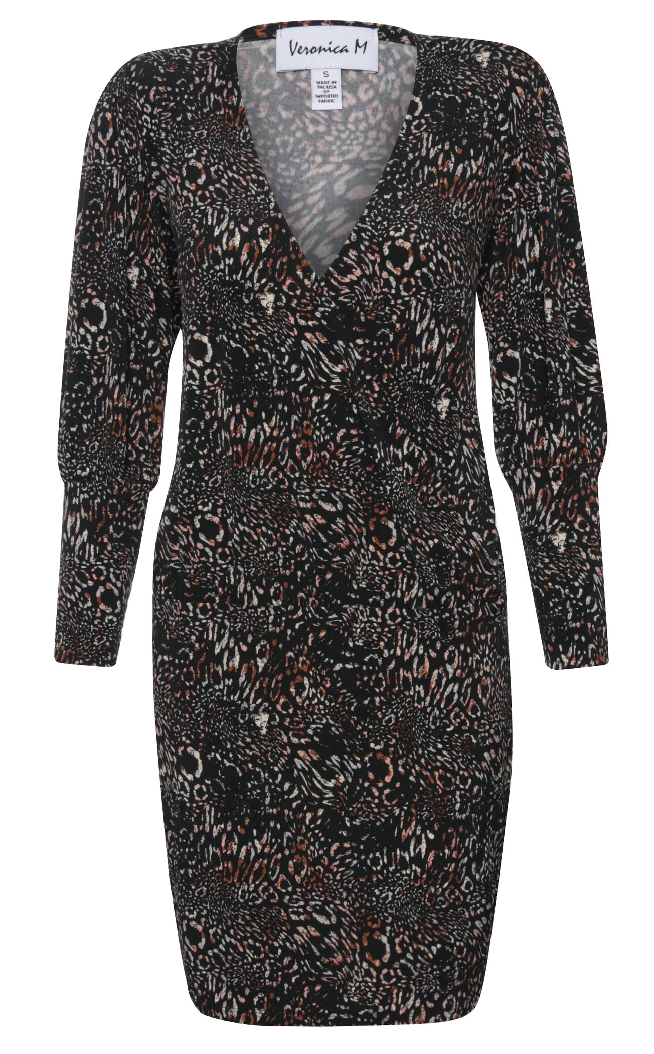 Veronica M Structured Printed Mini Dress