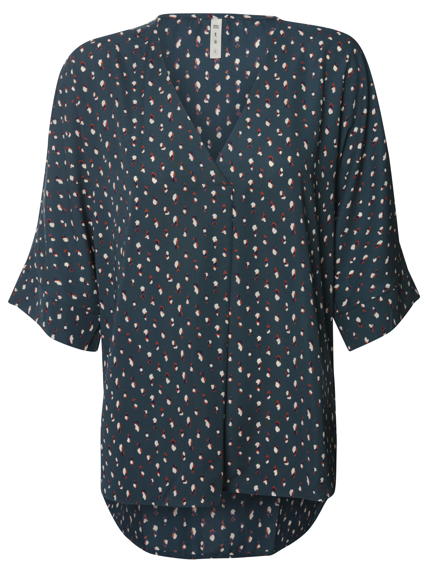 V-Neck Printed Blouse