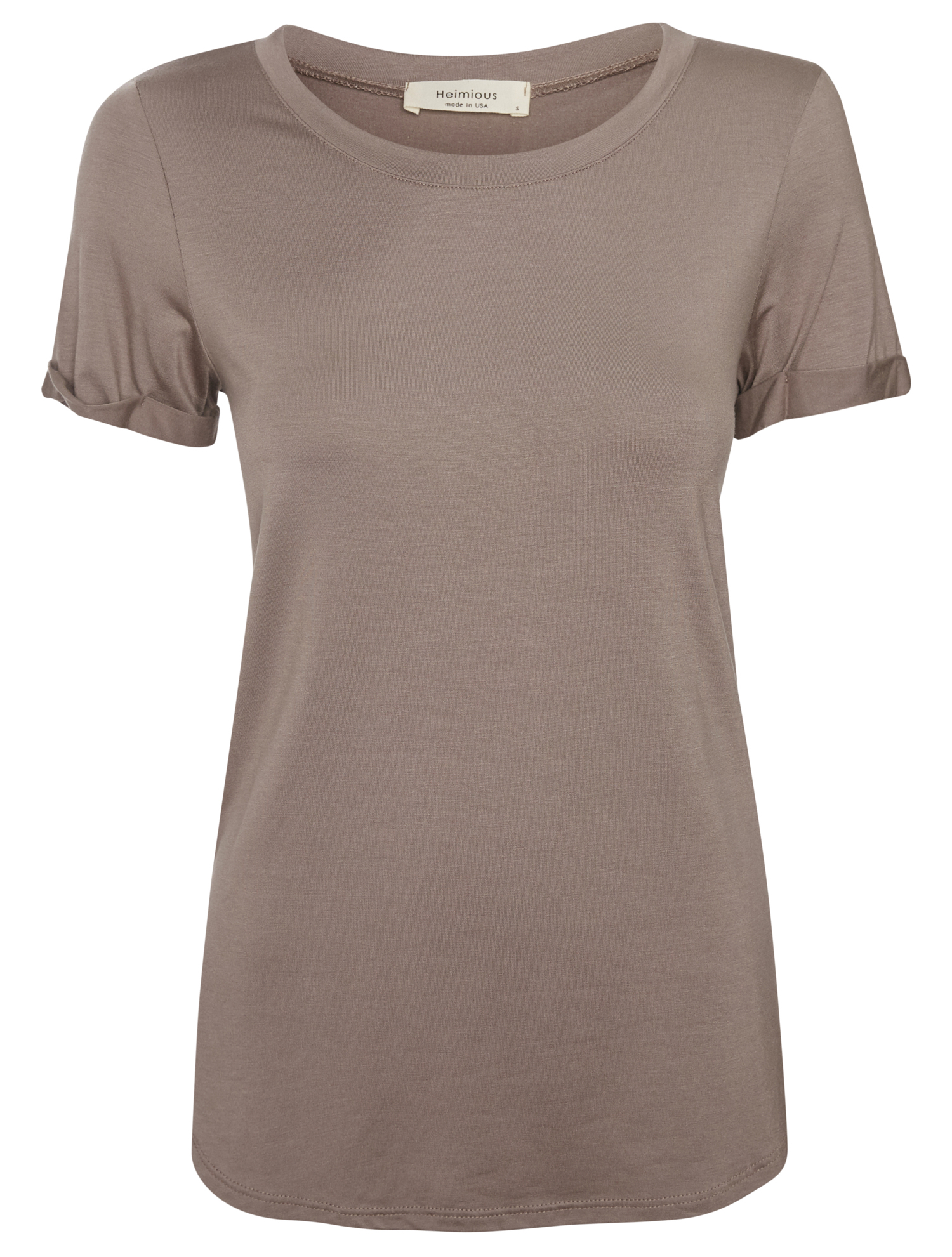 Cuffed Short Sleeve Modal Top