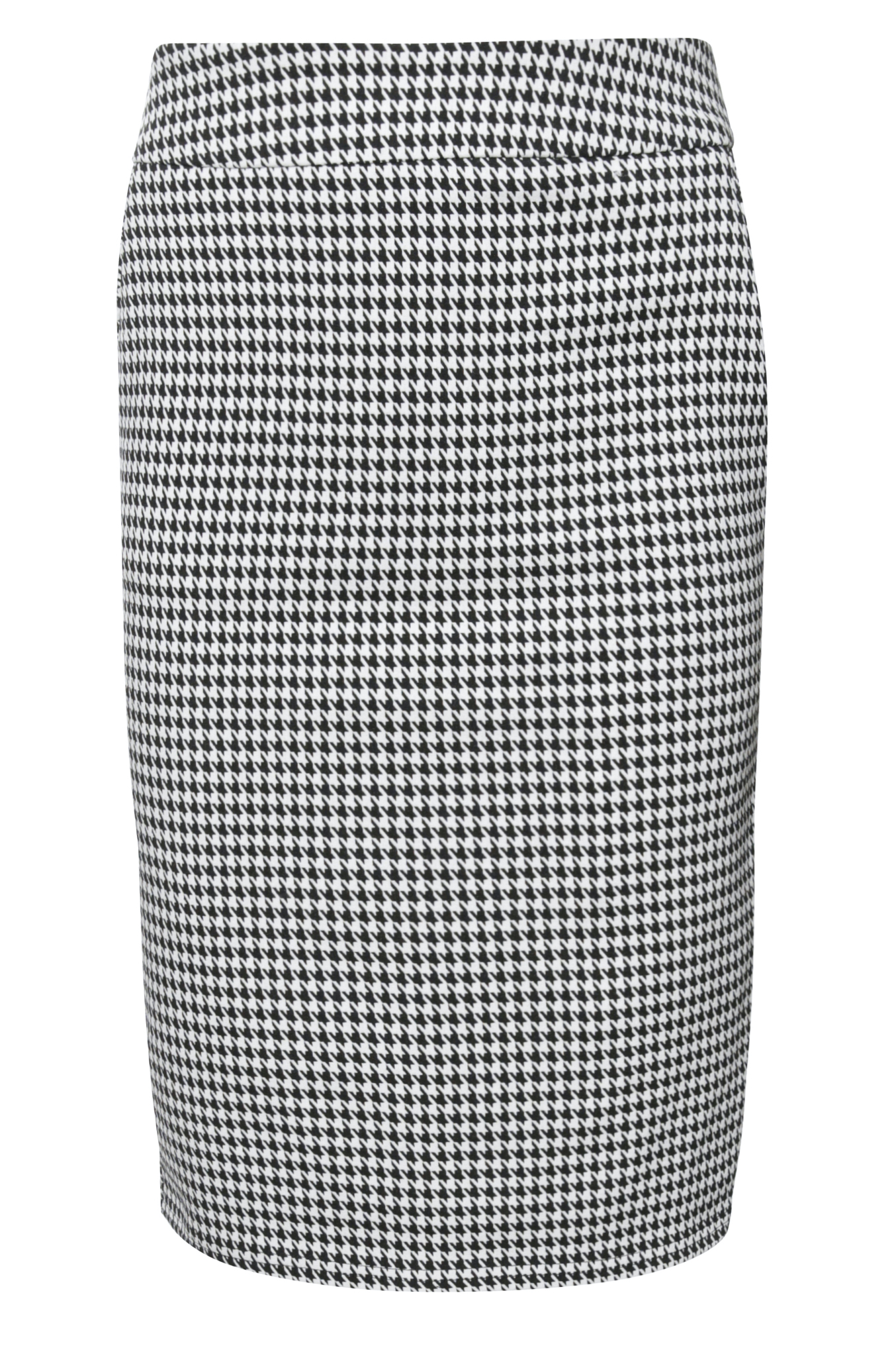 Houndstooth Pencil Skirt