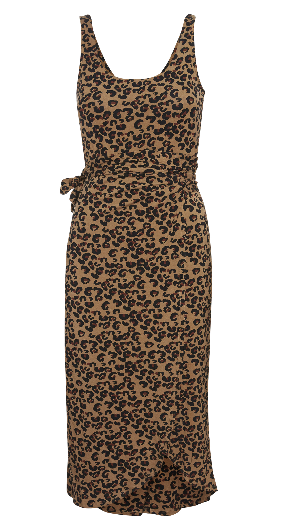 Scoop Neck Midi Dress