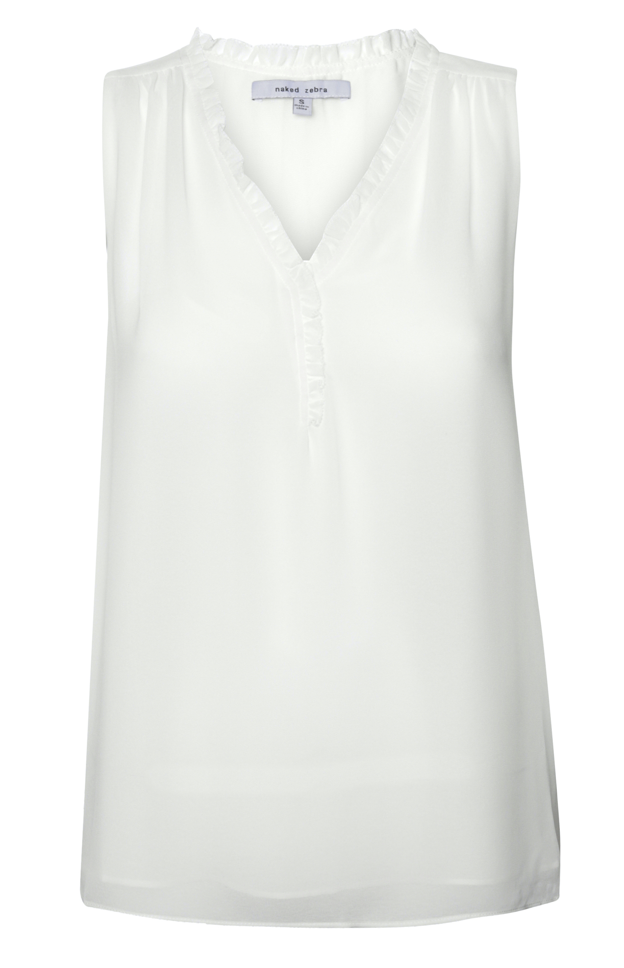 Sleeveless V Neck Blouse