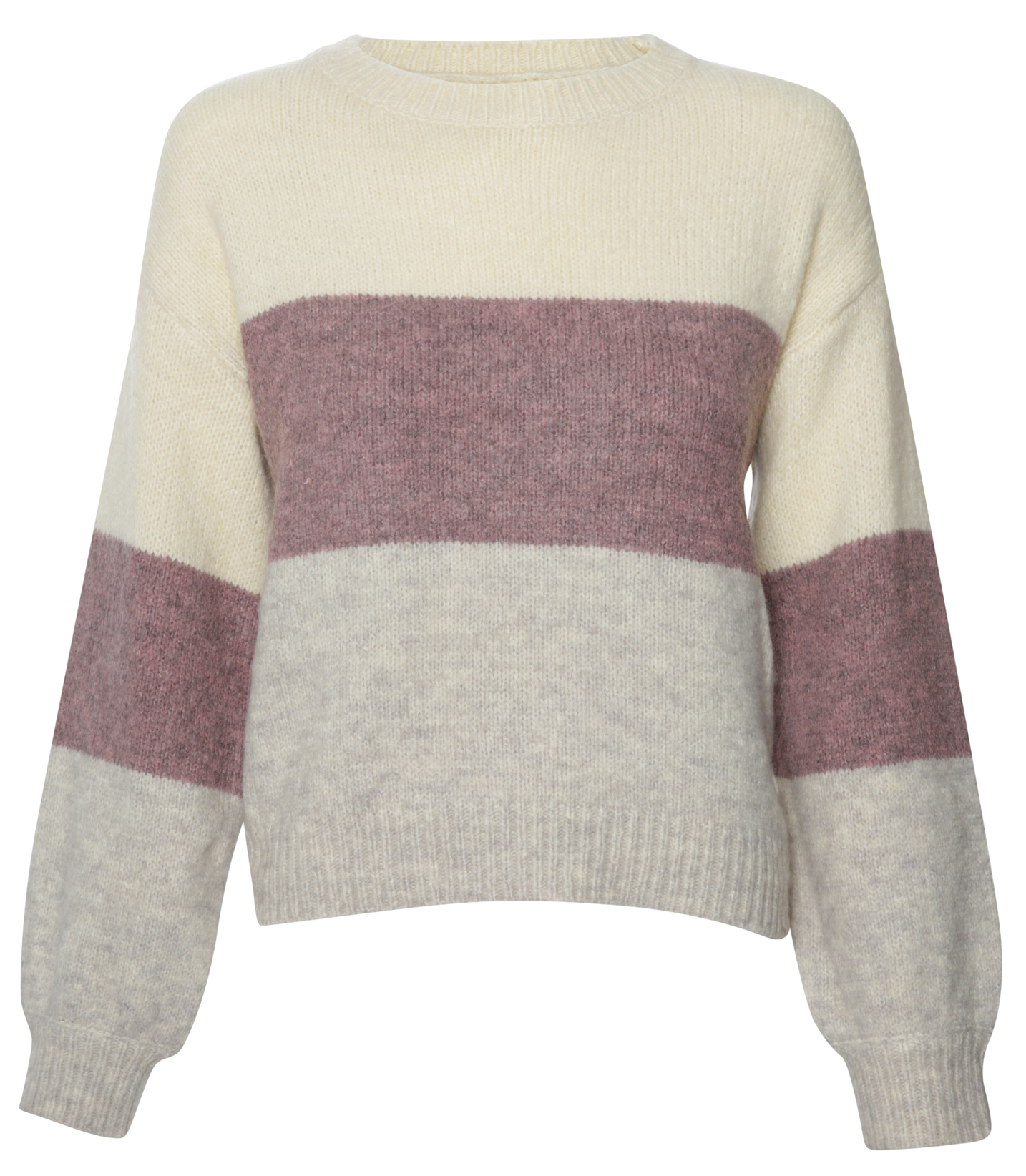 Color Blocked Pullover Sweater