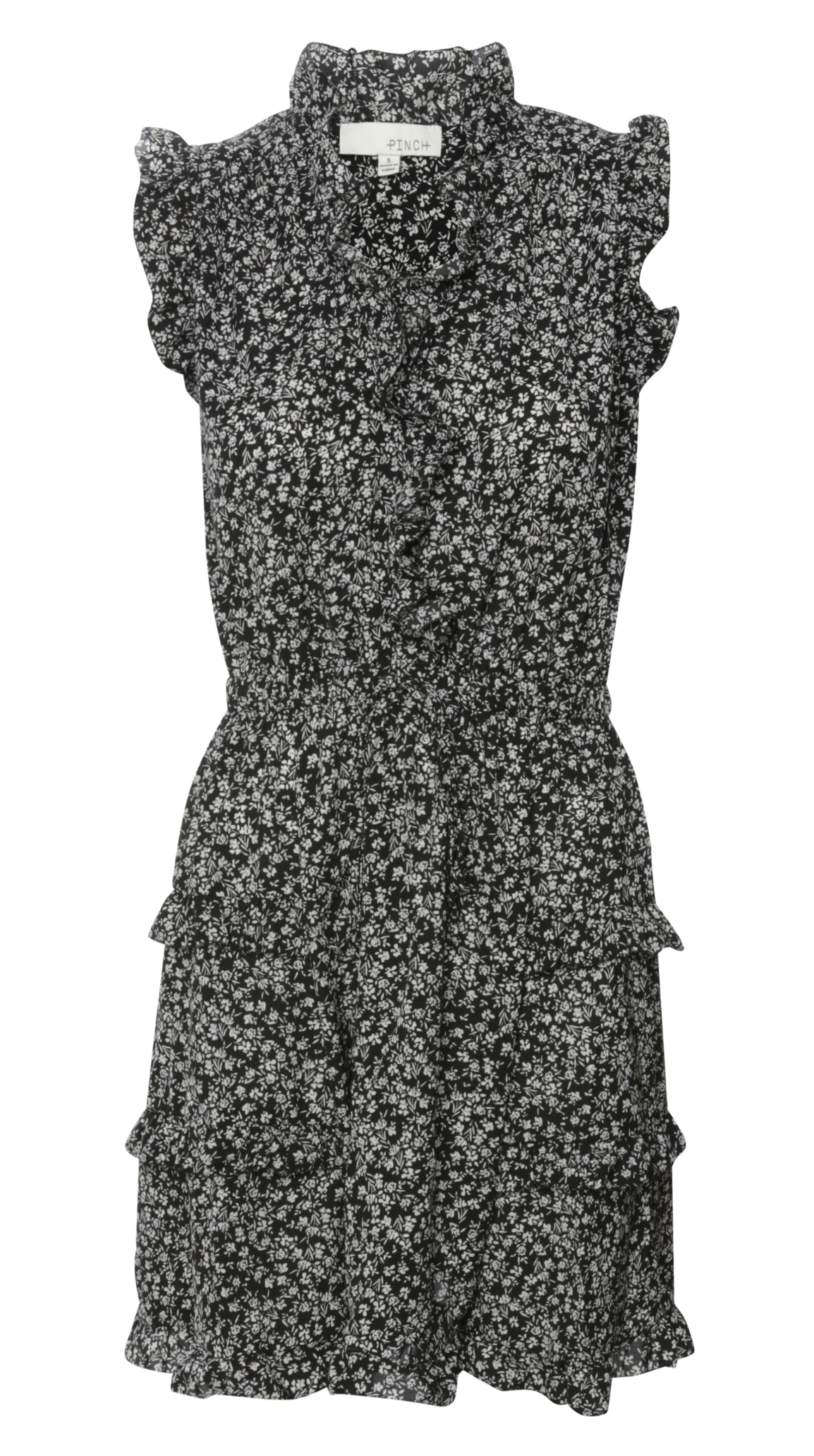 Surplice Neckline Tiered Mini Dress