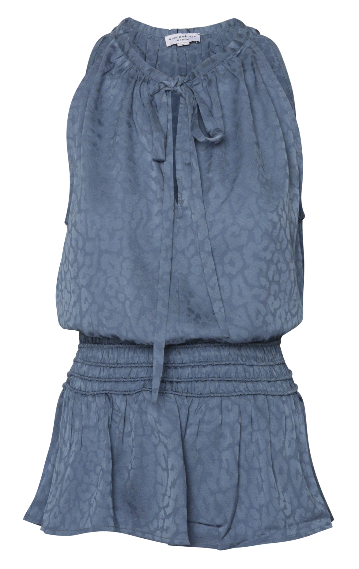 Sleeveless Smocked Waistband Top