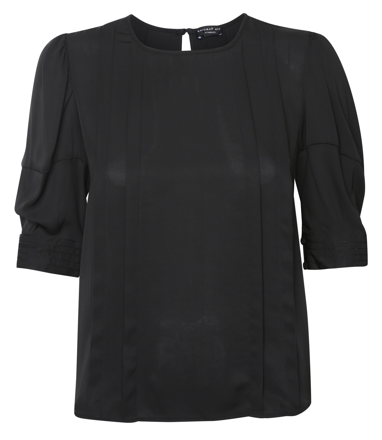 Short Sleeve Pleated Blouse