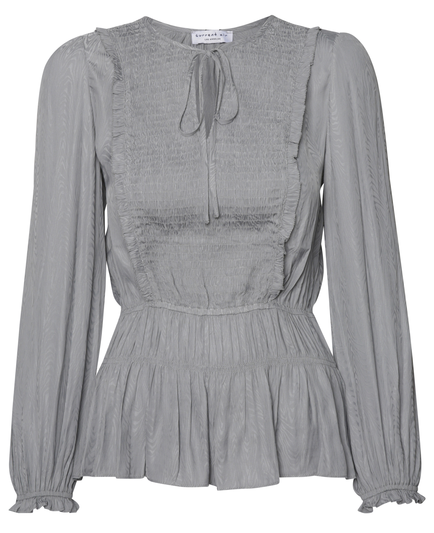 Long Sleeve Smocked Waist Top