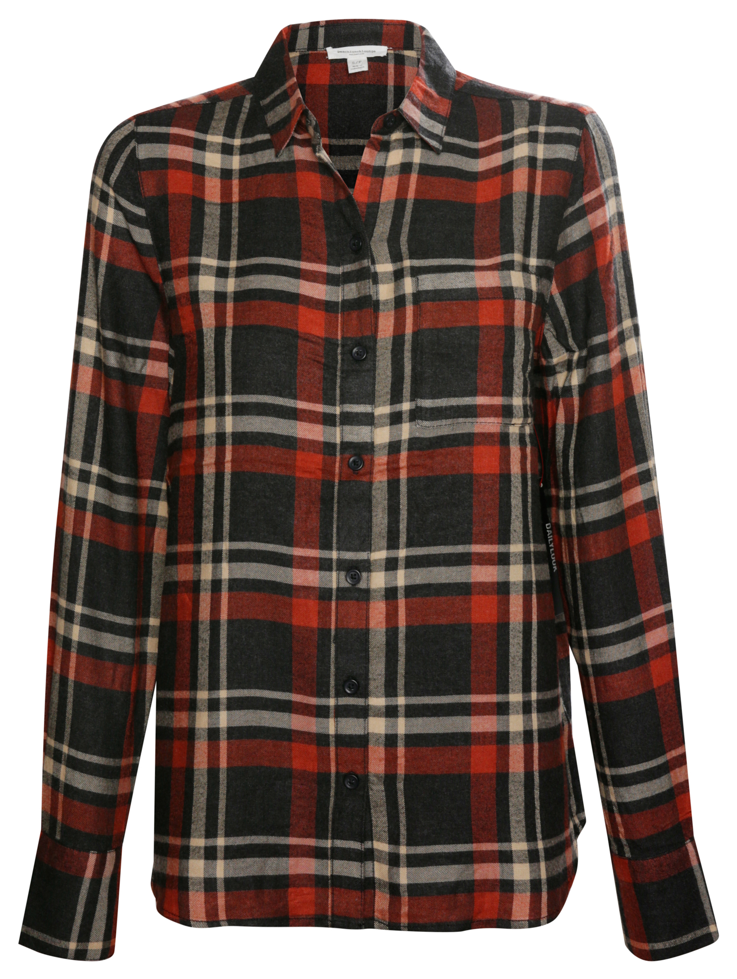 Beach Lunch Lounge Long Sleeve Plaid