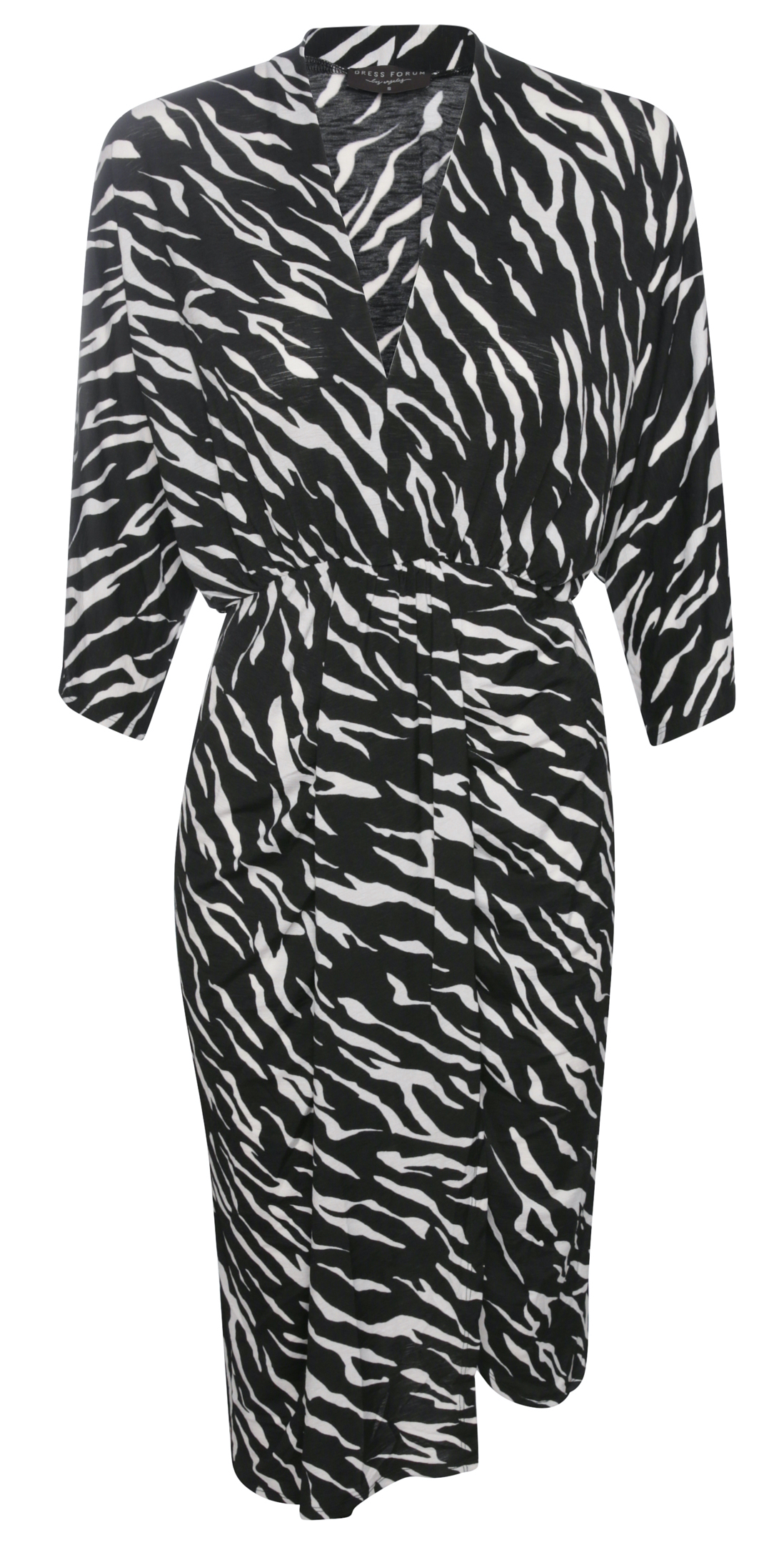 Long Sleeve Printed Midi Dress