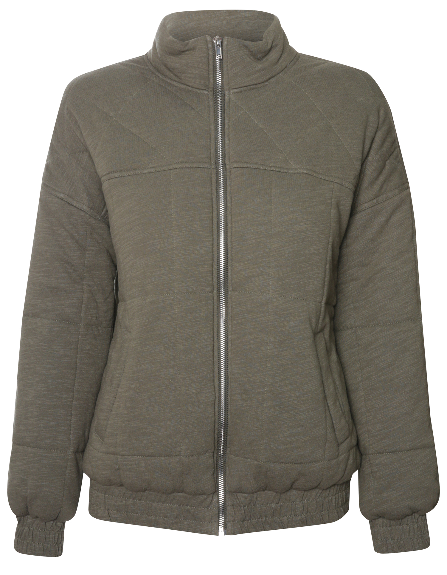 Skies Are Blue Quilted Puffer Jacket