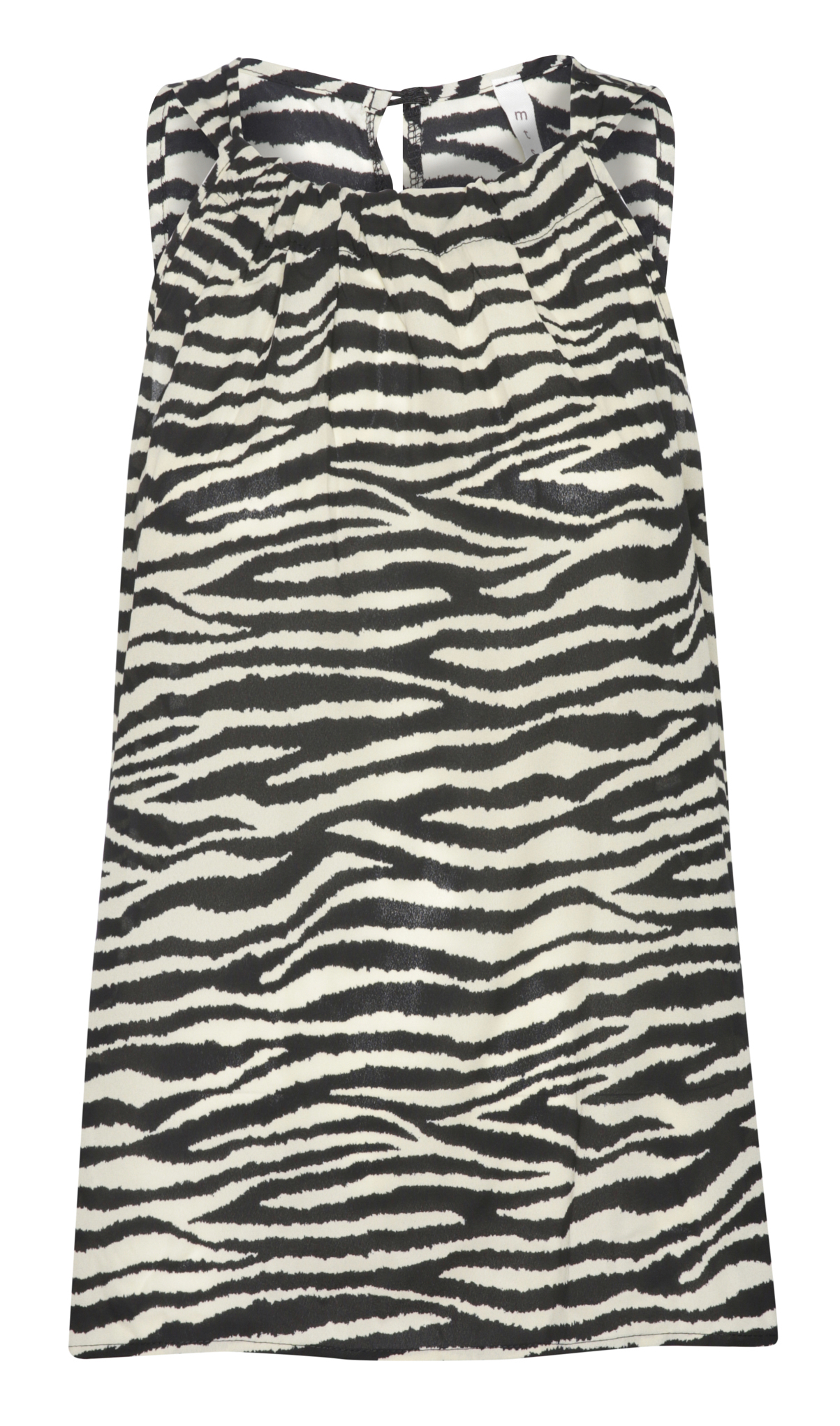 Zebra Print Halter Neck Blouse