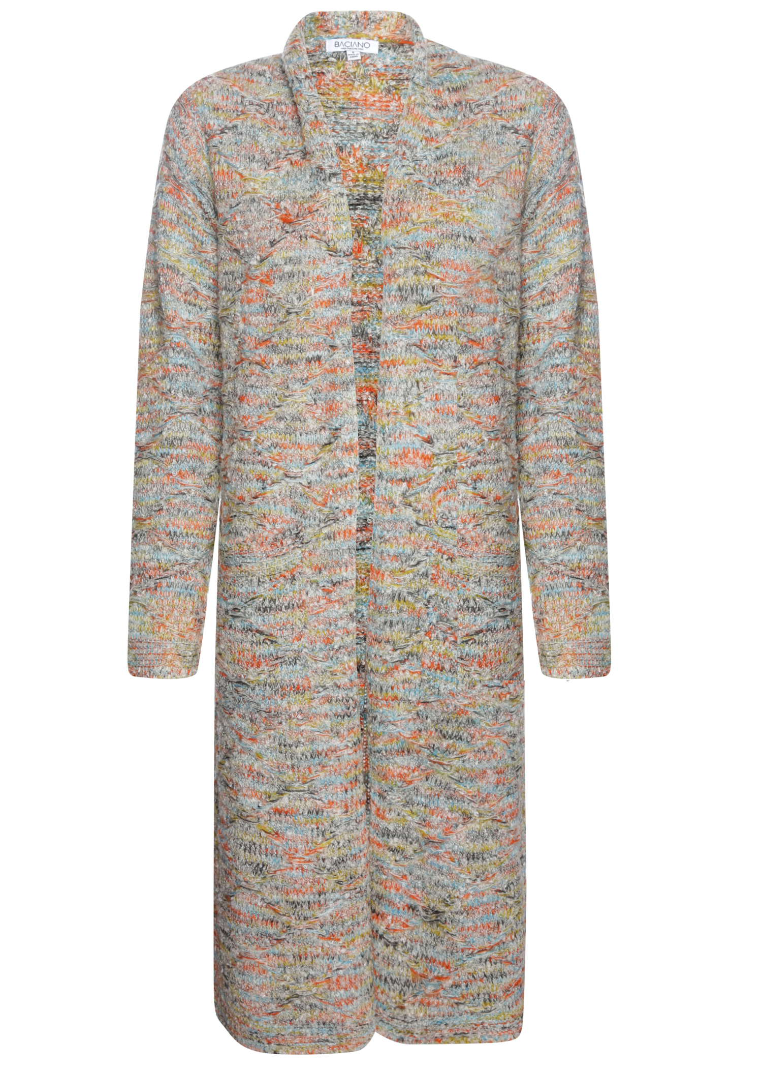 Multicolor Open Coat
