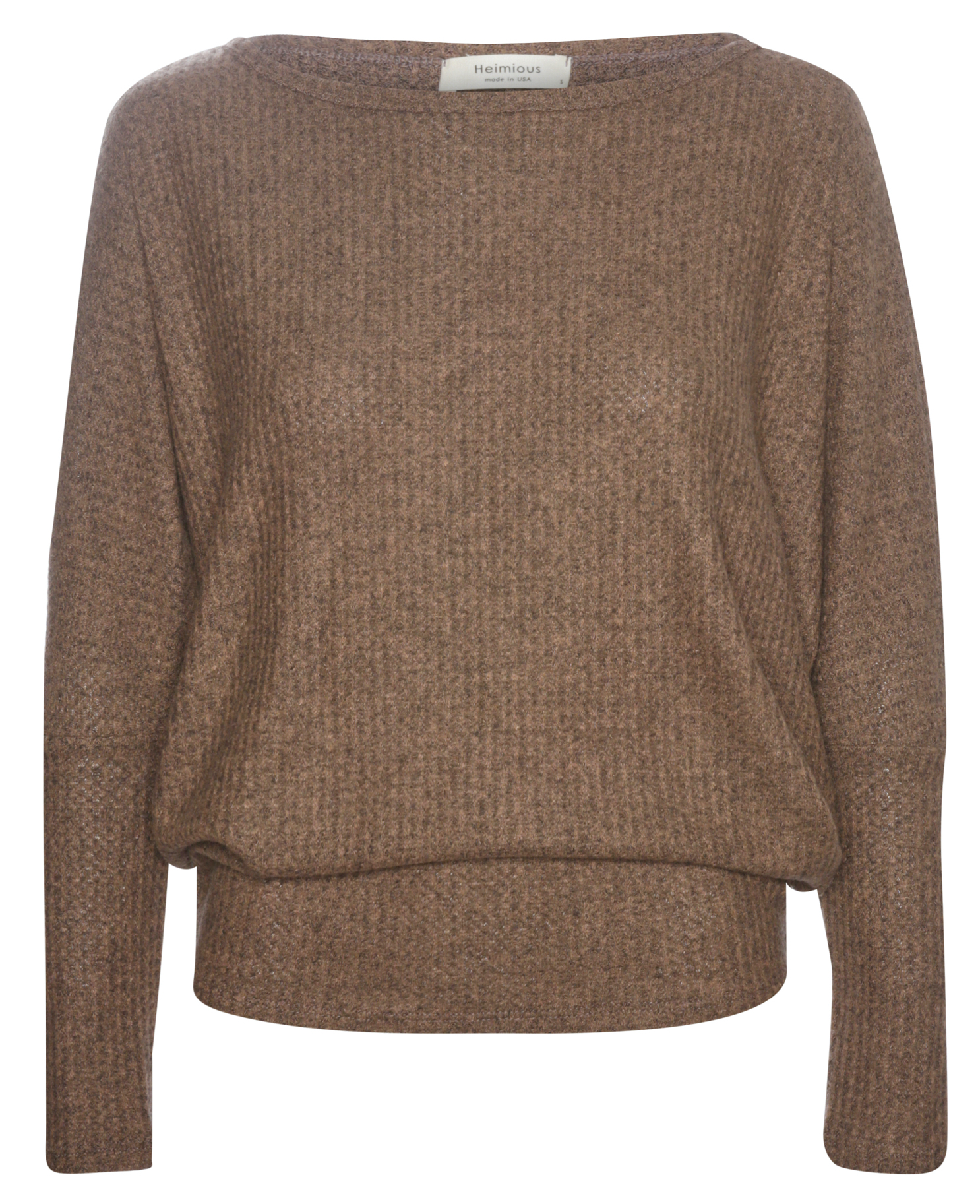 Brushed Waffle Knit Top