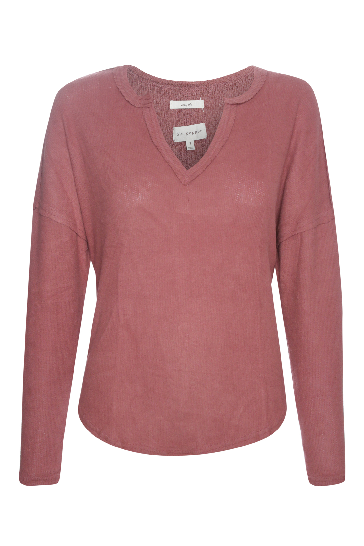 V-Neckline Long Sleeve