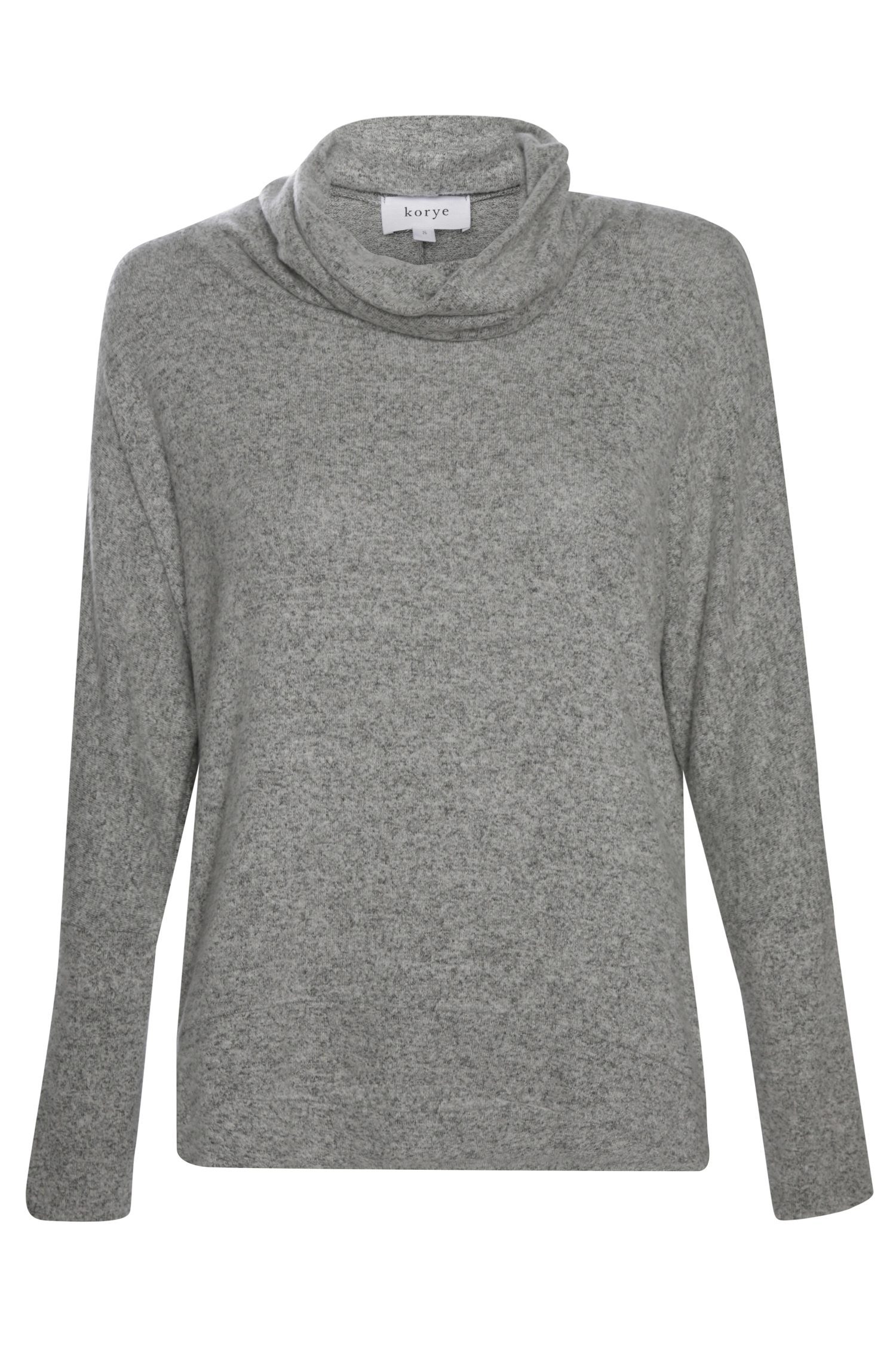 Cowl Neck Brushed Long Sleeve Top