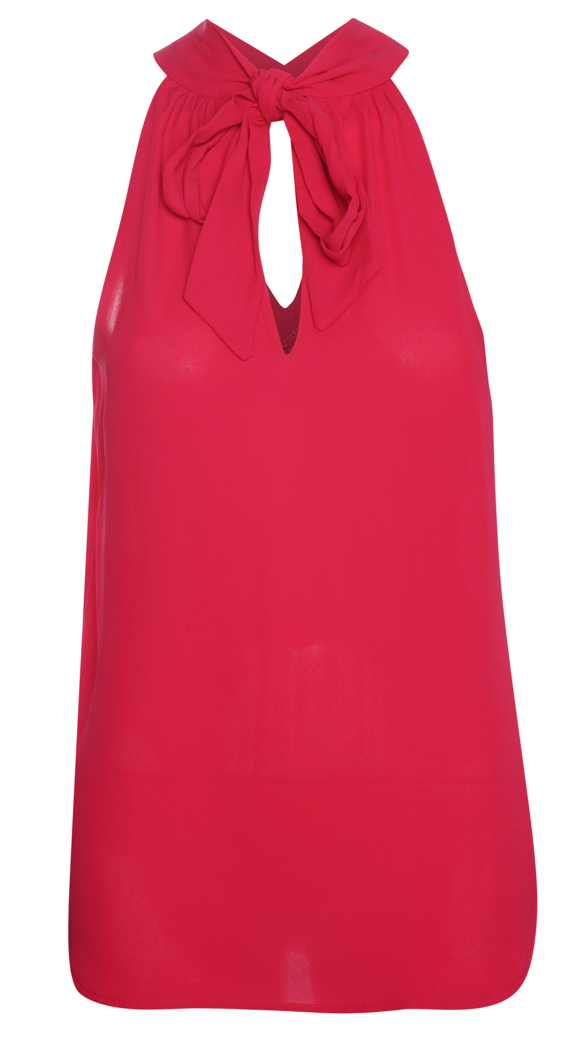 Veronica M Twist Halter Sleeveless Top