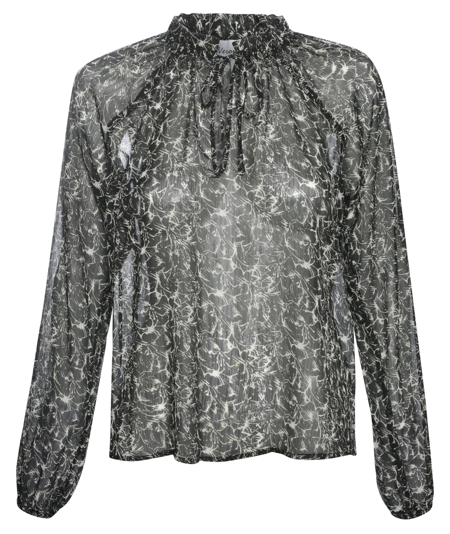Veronica M Semi-Sheer Chiffon Blouse
