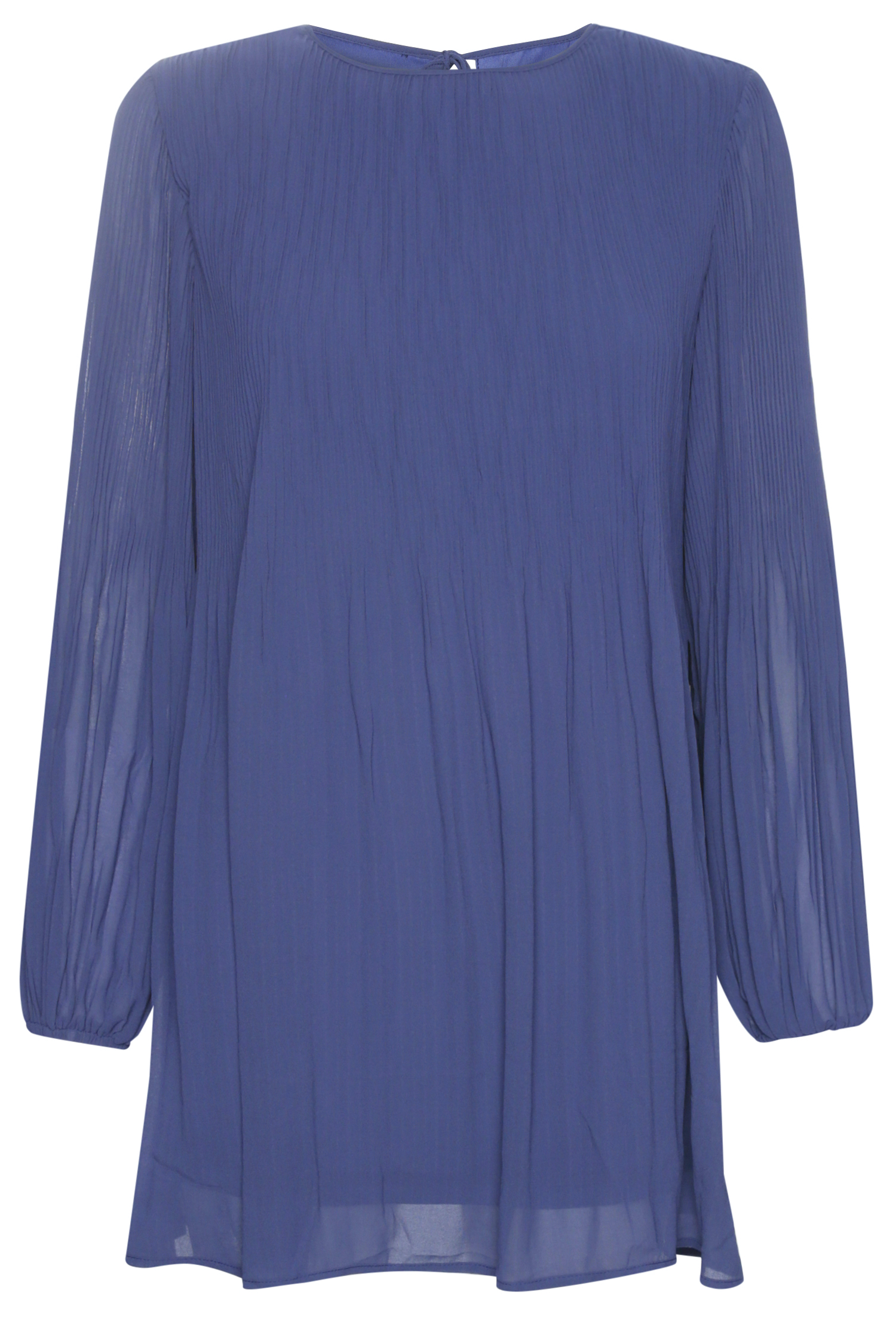 Long Sleeve Pleated Dress