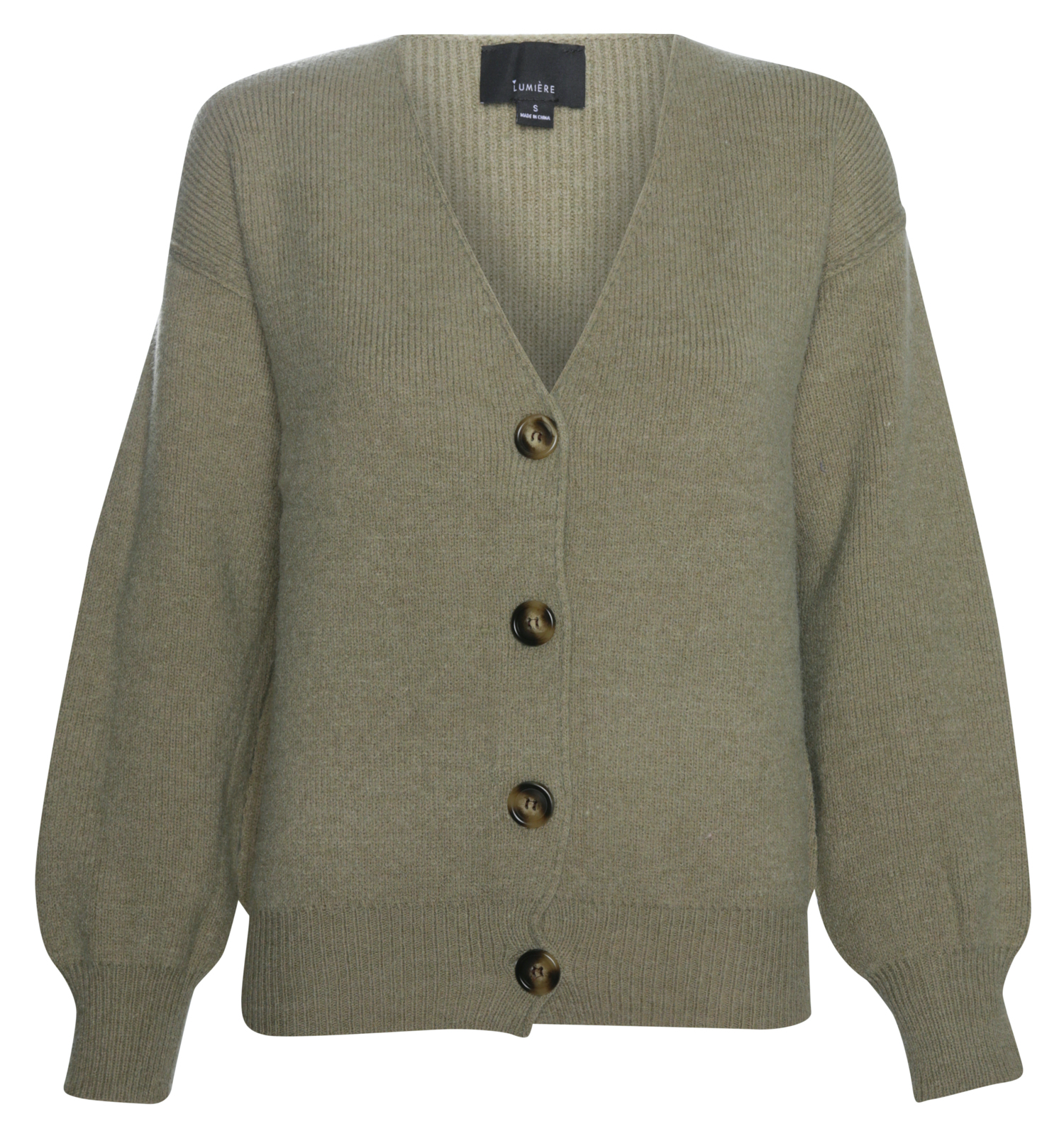 Button Front Chunky Cardigan