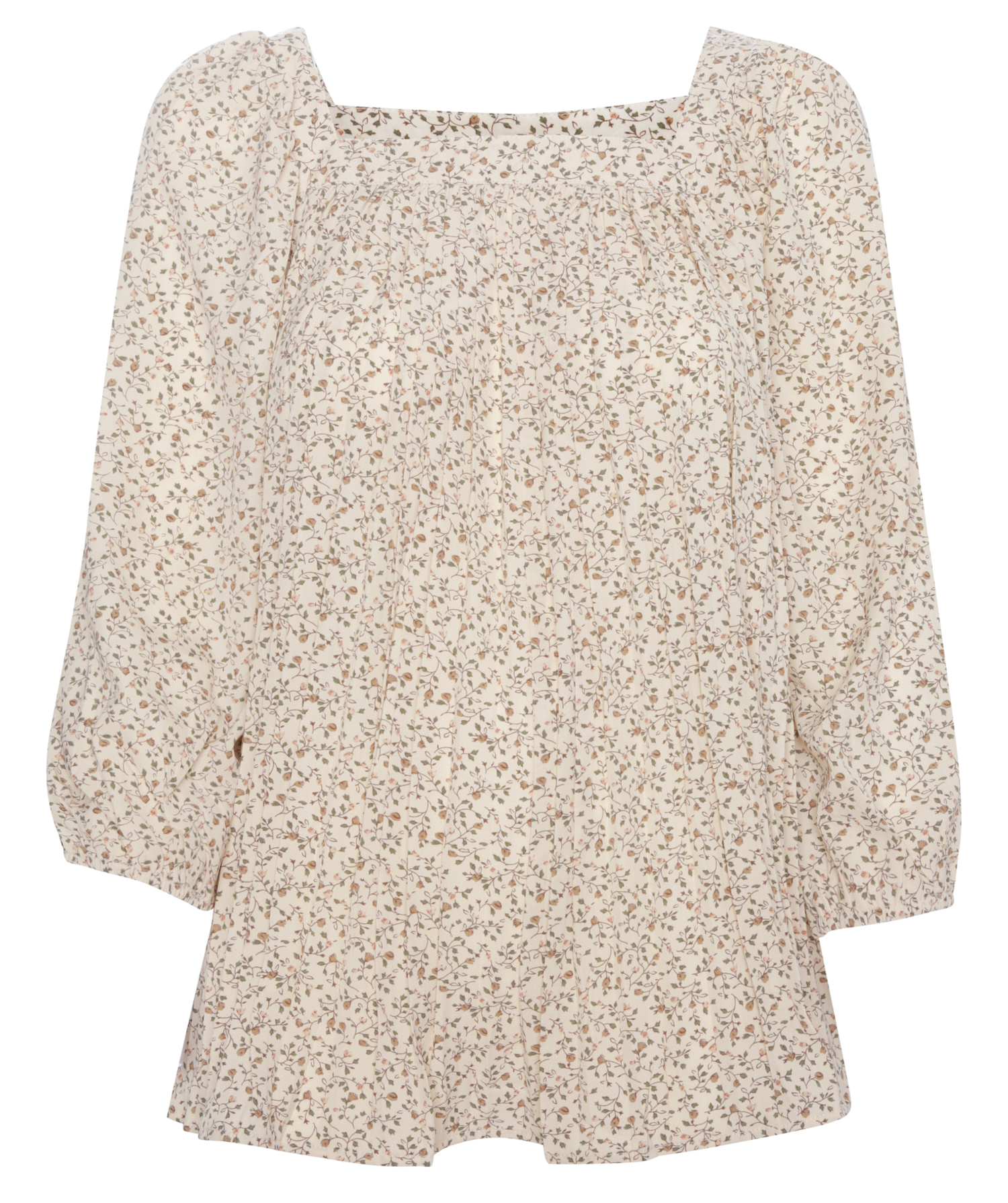 Puff Sleeve Square Neck Top